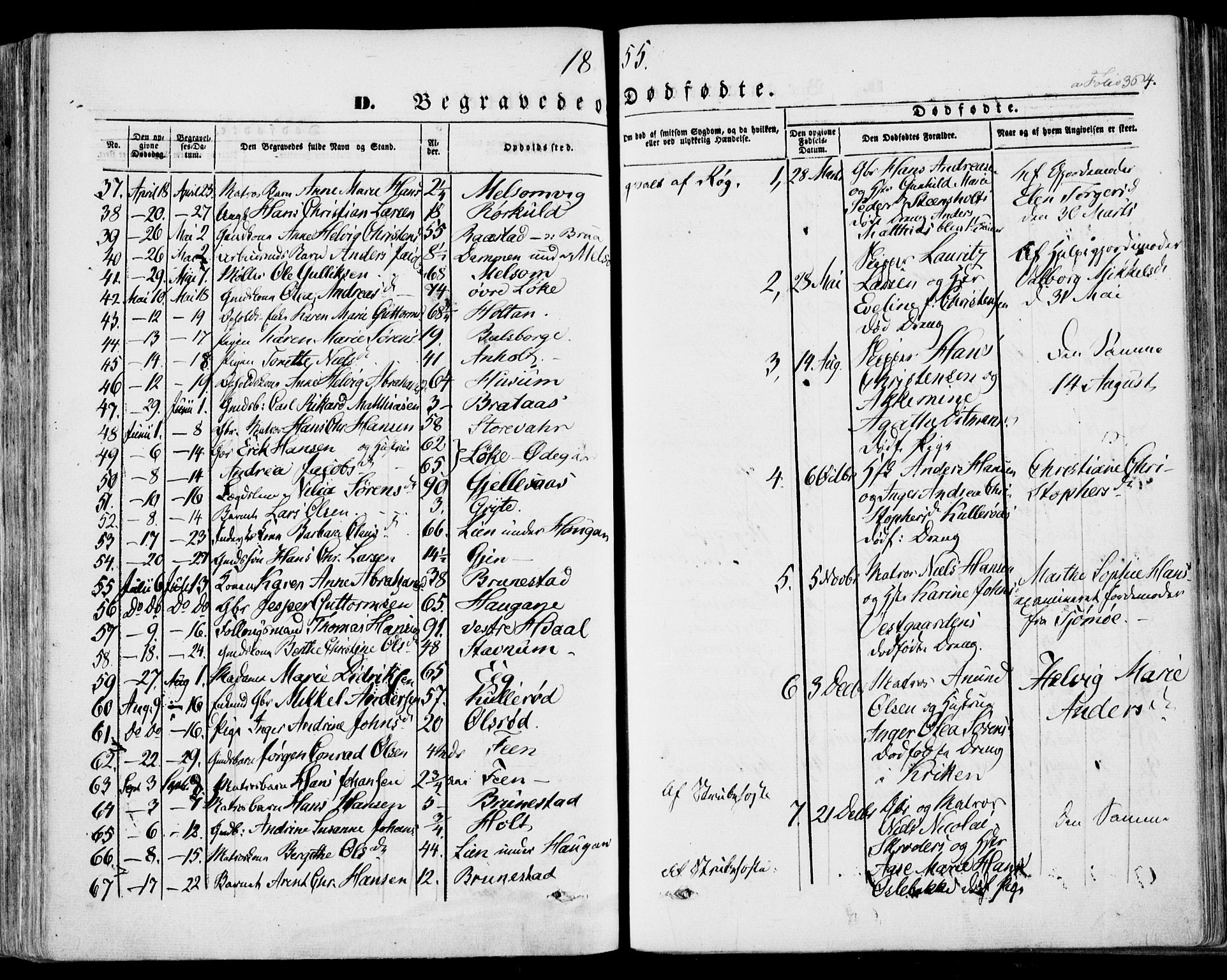 Stokke kirkebøker, AV/SAKO-A-320/F/Fa/L0007: Parish register (official) no. I 7, 1844-1857, p. 364