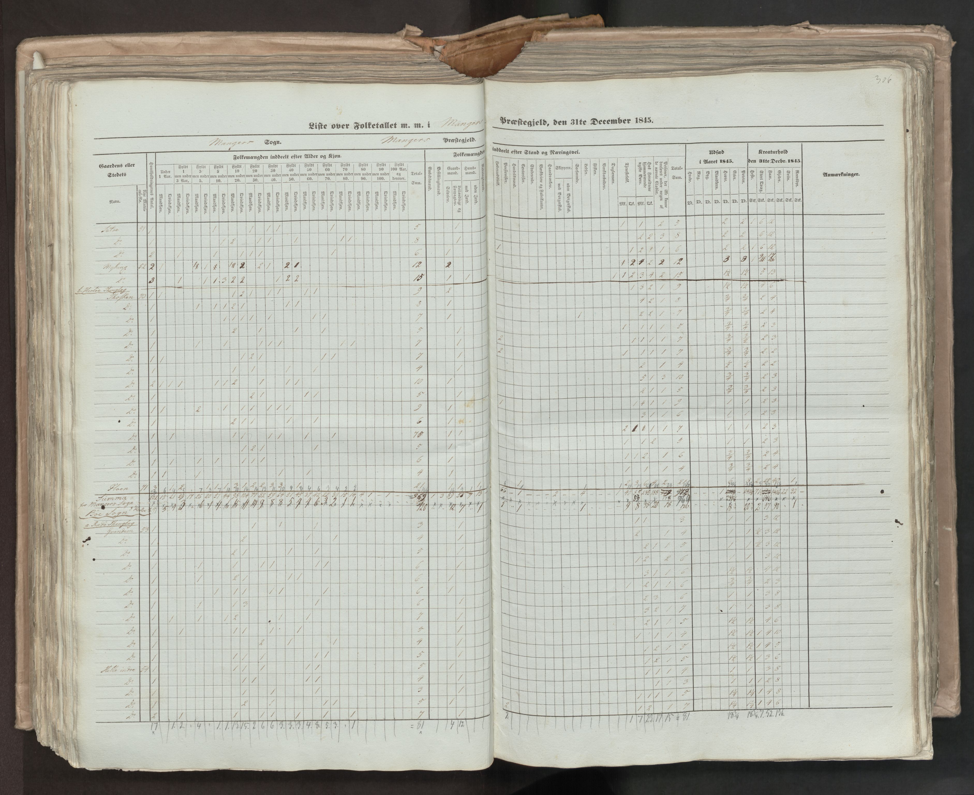 RA, Census 1845, vol. 7: Søndre Bergenhus amt og Nordre Bergenhus amt, 1845, p. 306