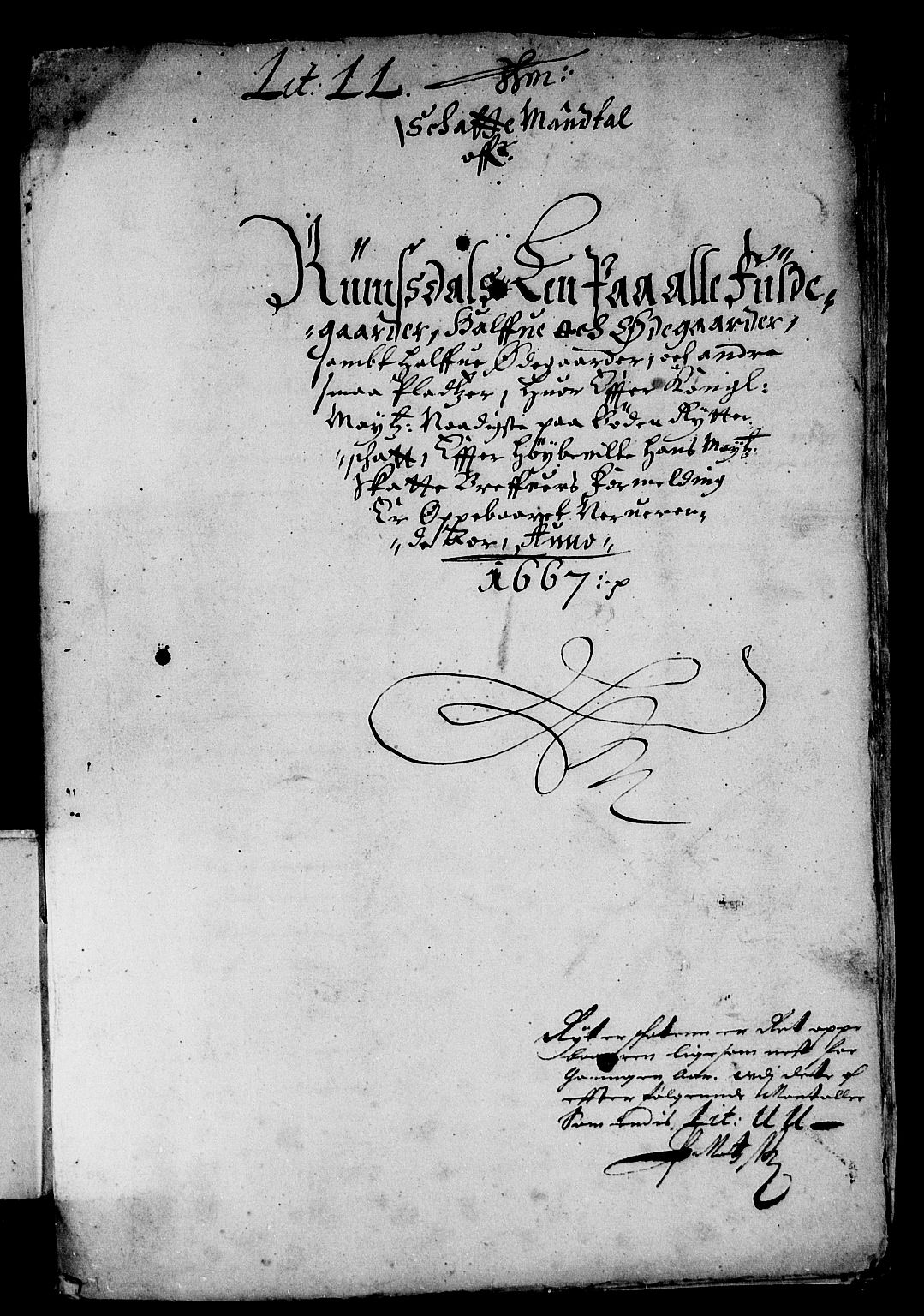 Rentekammeret inntil 1814, Reviderte regnskaper, Stiftamtstueregnskaper, Trondheim stiftamt og Nordland amt, AV/RA-EA-6044/R/Rd/L0022: Trondheim stiftamt, 1667