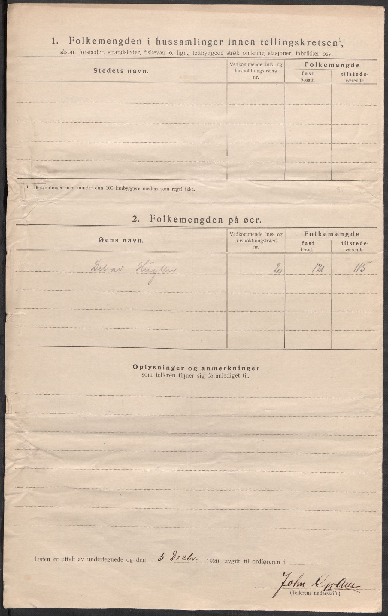 SAB, 1920 census for Stord, 1920, p. 7