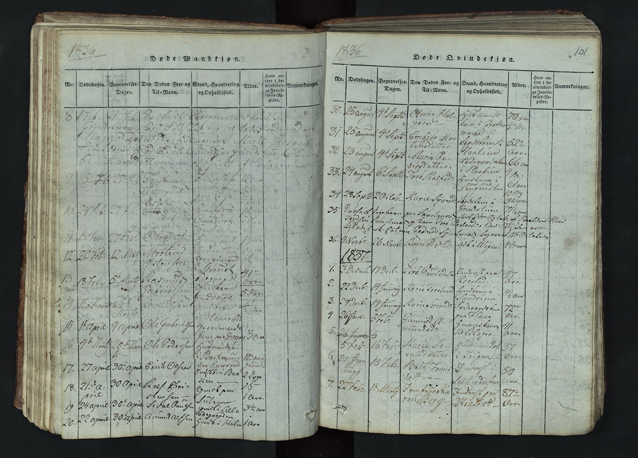 Lom prestekontor, AV/SAH-PREST-070/L/L0002: Parish register (copy) no. 2, 1815-1844, p. 101