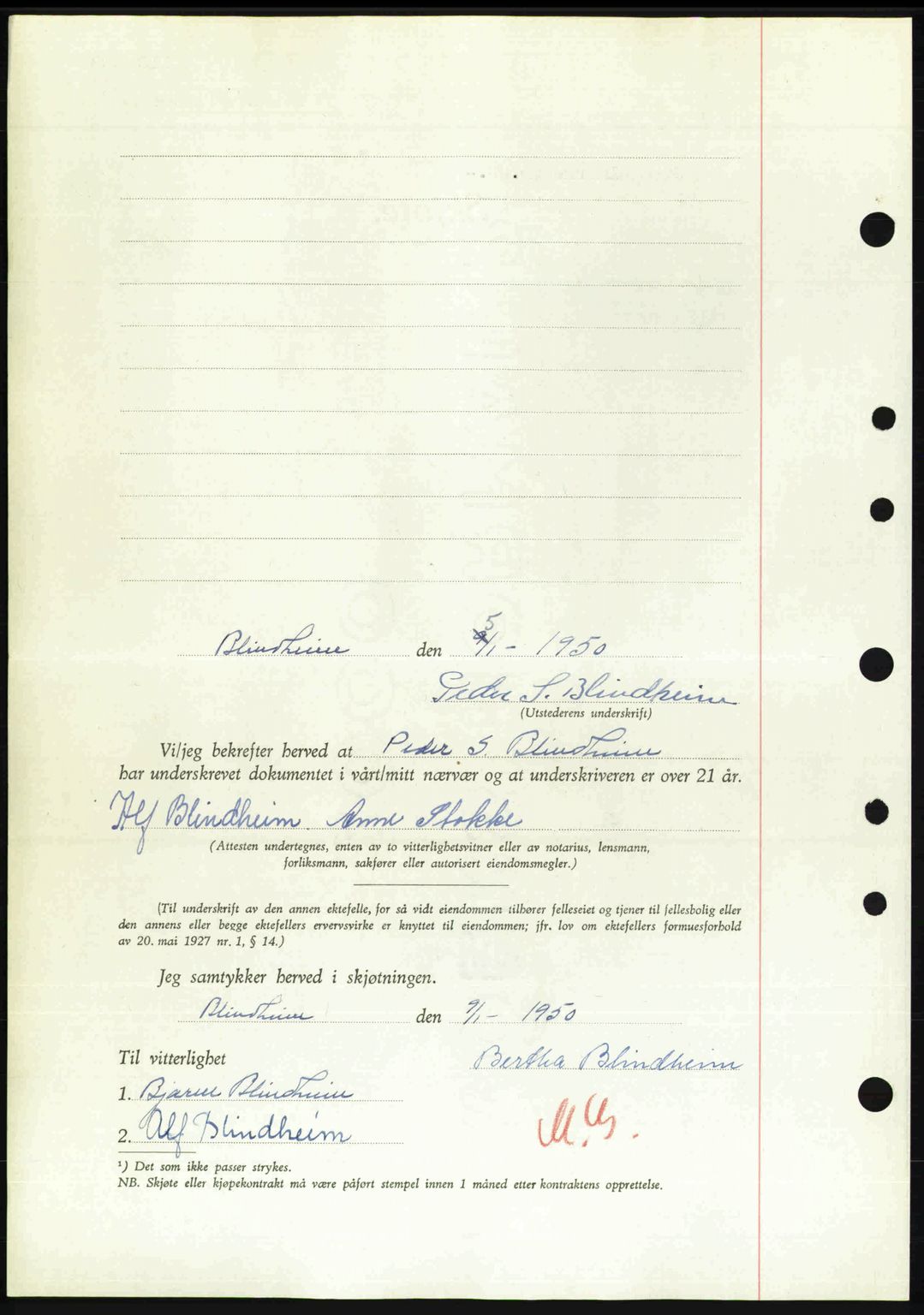 Nordre Sunnmøre sorenskriveri, AV/SAT-A-0006/1/2/2C/2Ca: Mortgage book no. A33, 1949-1950, Diary no: : 113/1950