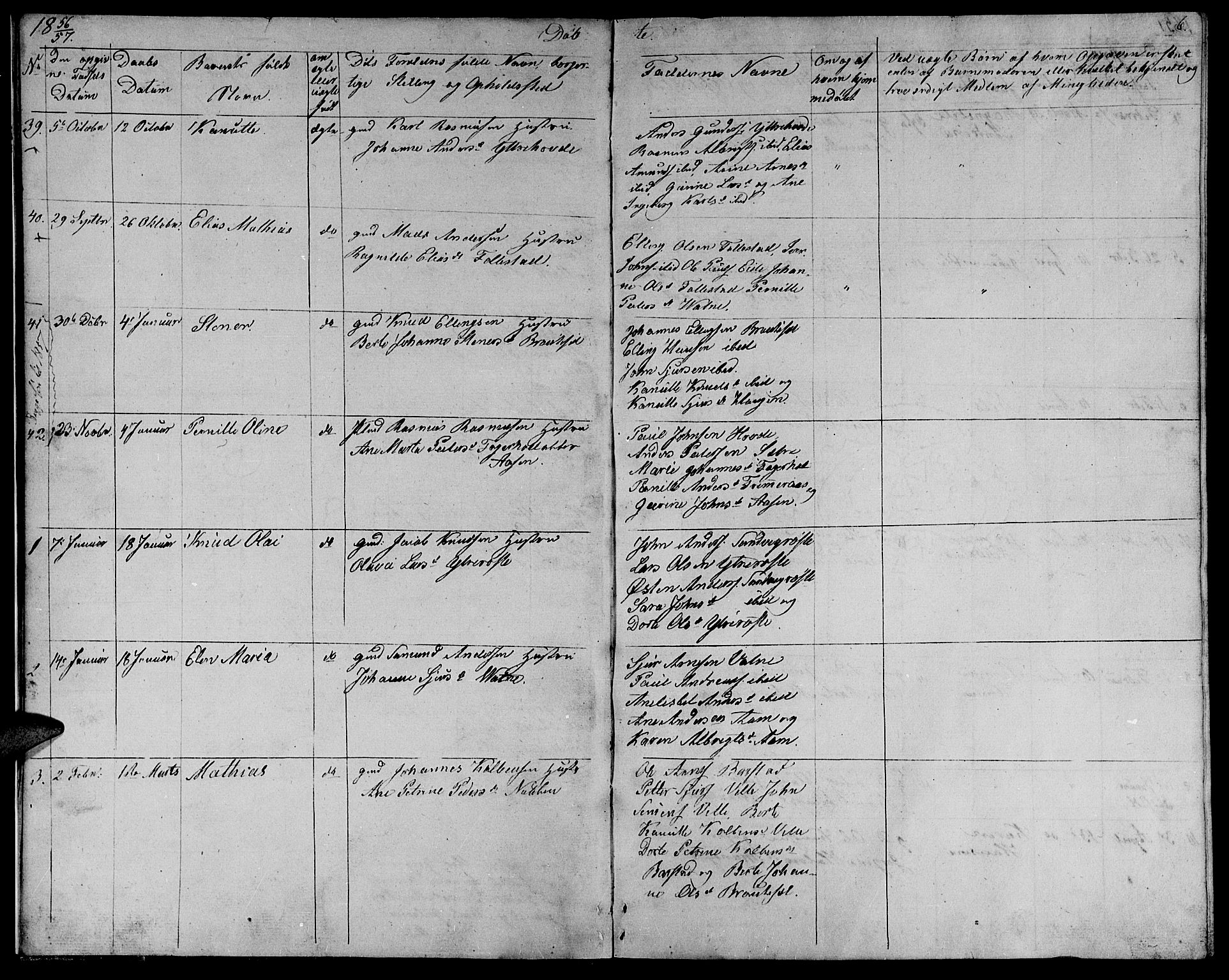 Ministerialprotokoller, klokkerbøker og fødselsregistre - Møre og Romsdal, AV/SAT-A-1454/513/L0187: Parish register (copy) no. 513C01, 1856-1864, p. 6