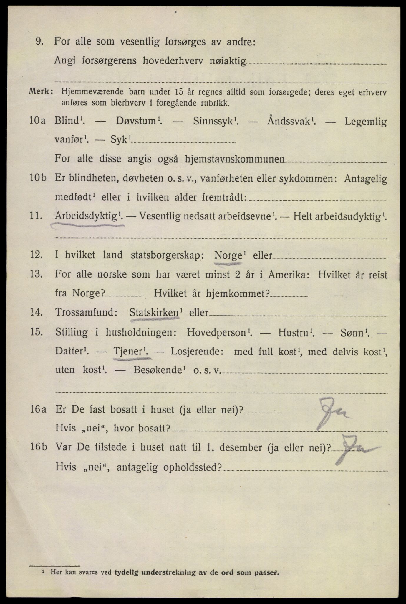 SAKO, 1920 census for Sem, 1920, p. 12550