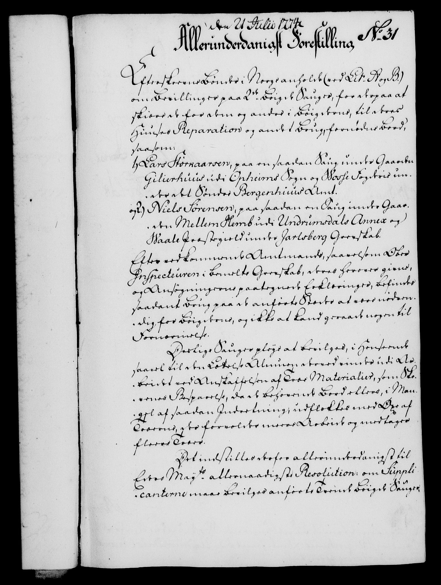 Rentekammeret, Kammerkanselliet, RA/EA-3111/G/Gf/Gfa/L0056: Norsk relasjons- og resolusjonsprotokoll (merket RK 52.56), 1774, p. 139