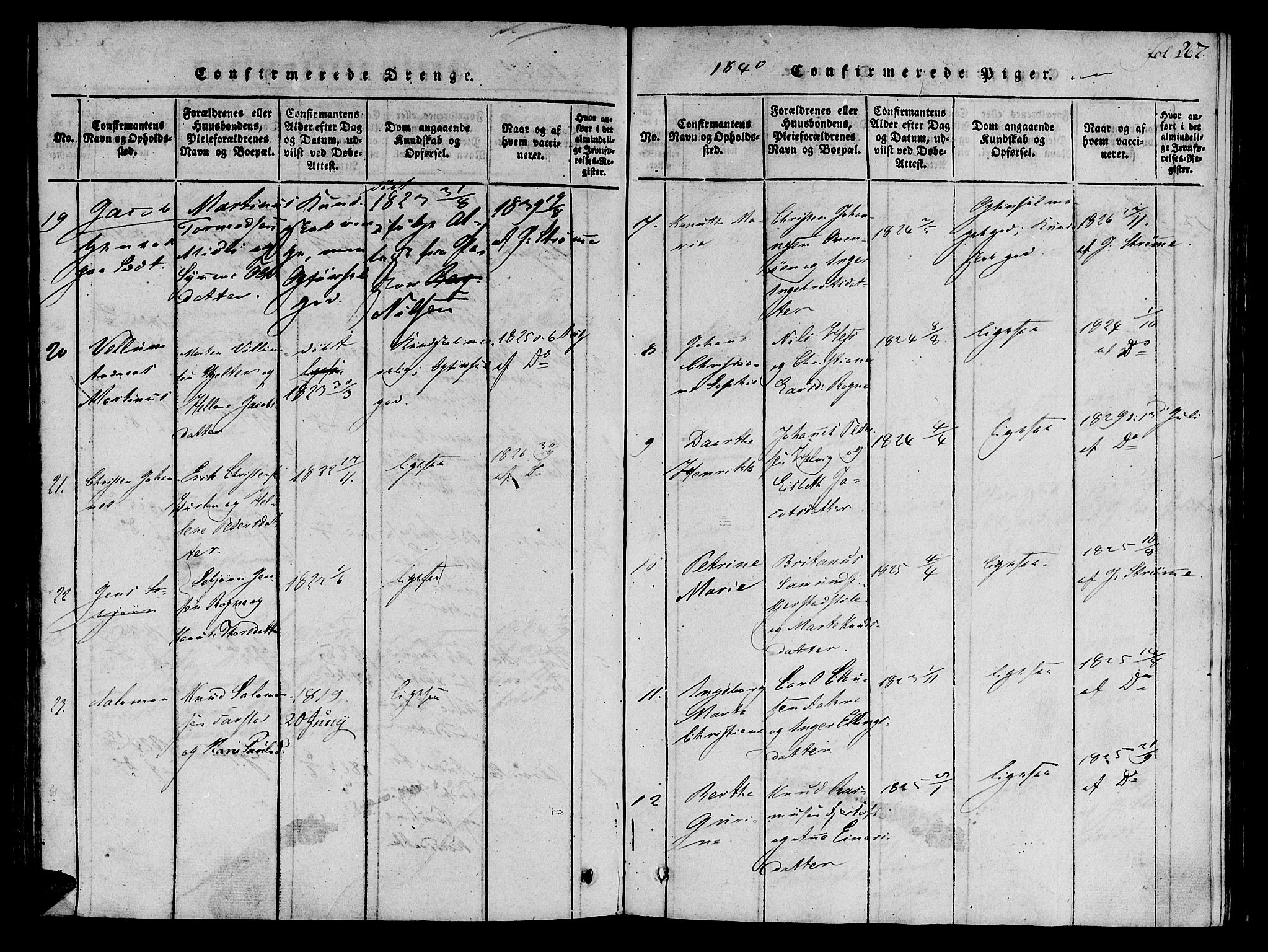 Ministerialprotokoller, klokkerbøker og fødselsregistre - Møre og Romsdal, AV/SAT-A-1454/536/L0495: Parish register (official) no. 536A04, 1818-1847, p. 267