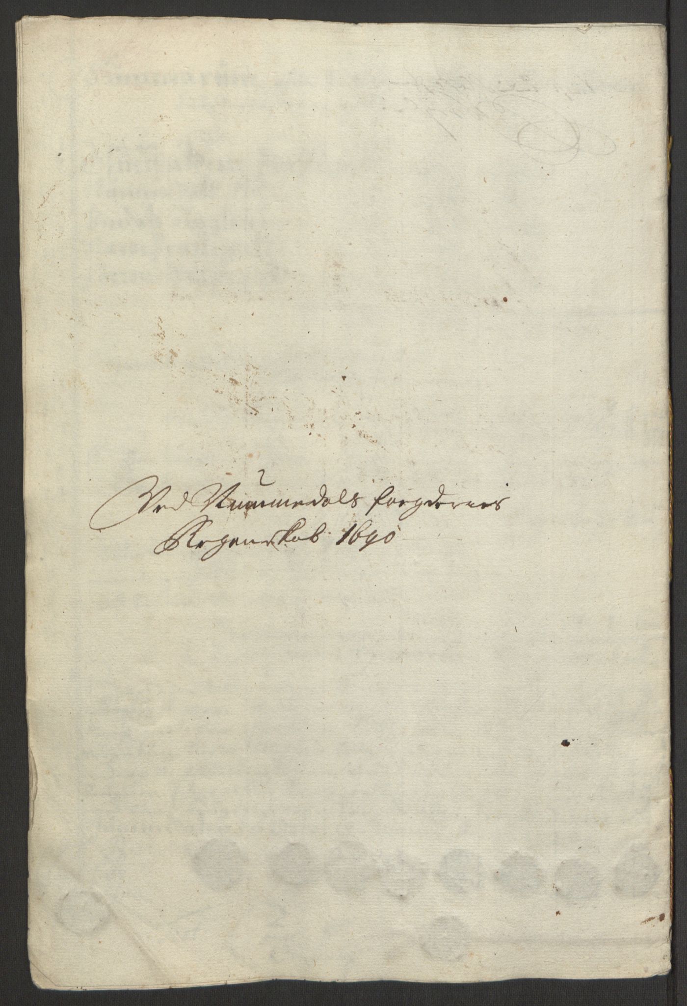Rentekammeret inntil 1814, Reviderte regnskaper, Fogderegnskap, RA/EA-4092/R64/L4423: Fogderegnskap Namdal, 1690-1691, p. 97