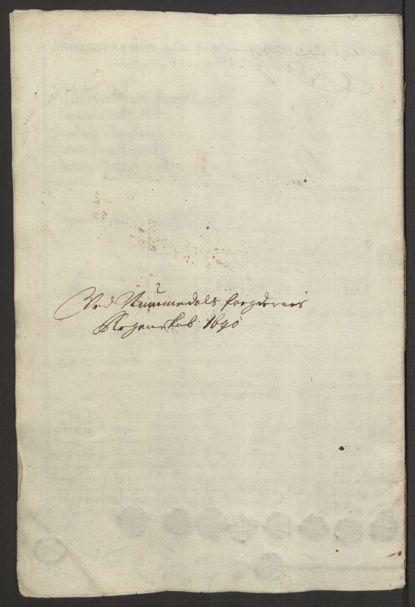 Rentekammeret inntil 1814, Reviderte regnskaper, Fogderegnskap, AV/RA-EA-4092/R64/L4423: Fogderegnskap Namdal, 1690-1691, p. 97