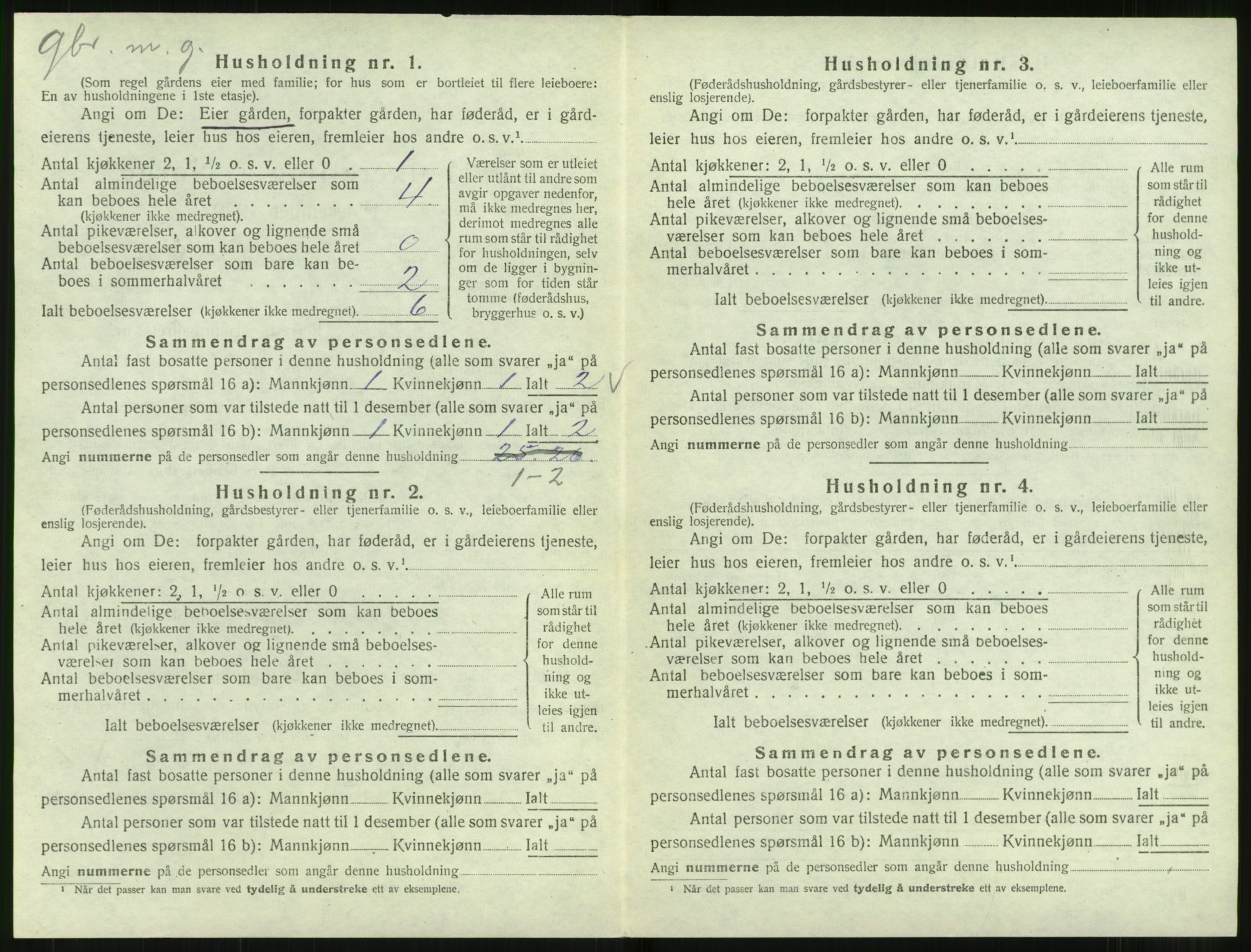 SAT, 1920 census for Norddal, 1920, p. 476