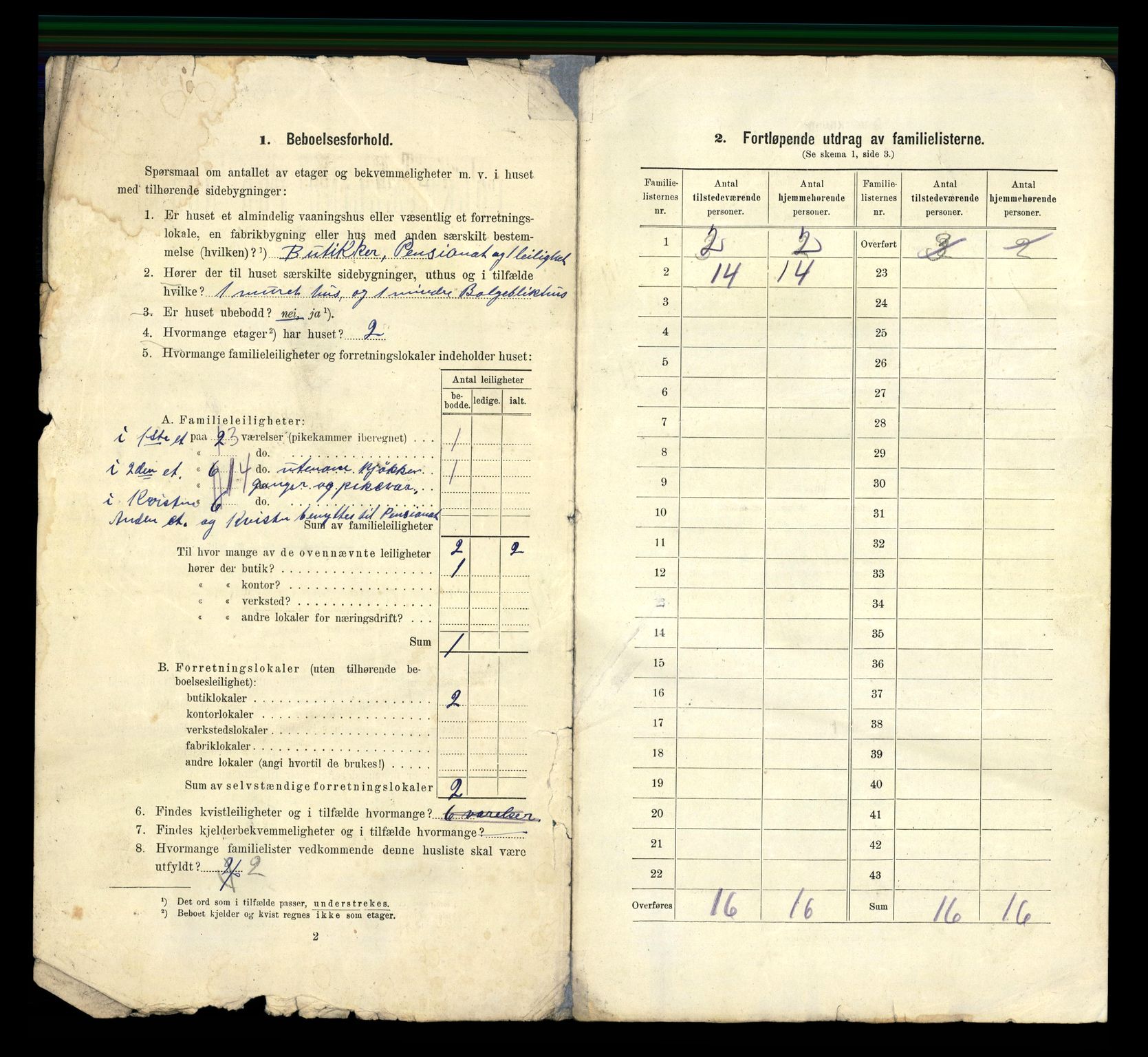 RA, 1910 census for Hønefoss, 1910, p. 34