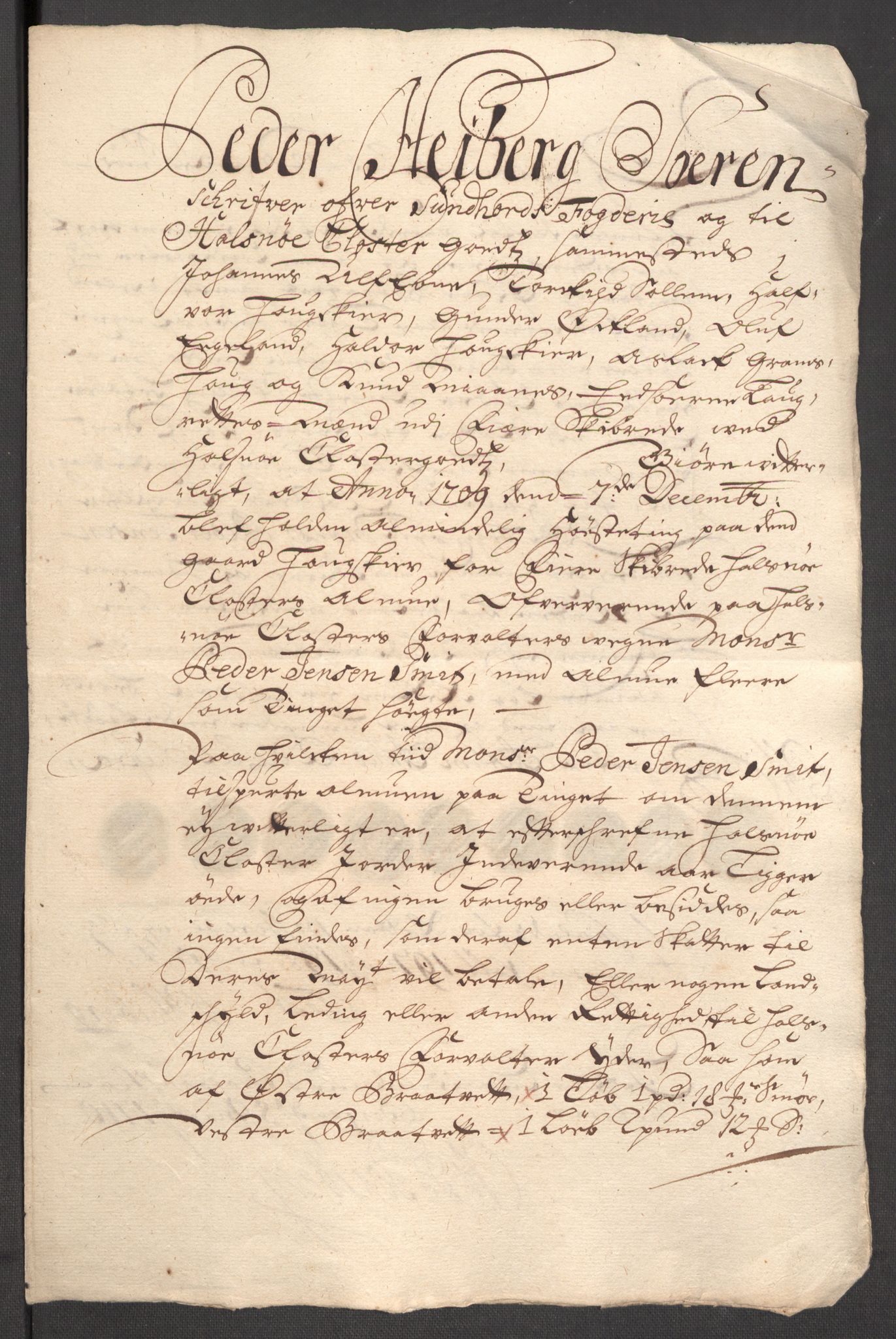 Rentekammeret inntil 1814, Reviderte regnskaper, Fogderegnskap, AV/RA-EA-4092/R48/L2986: Fogderegnskap Sunnhordland og Hardanger, 1709-1710, p. 251