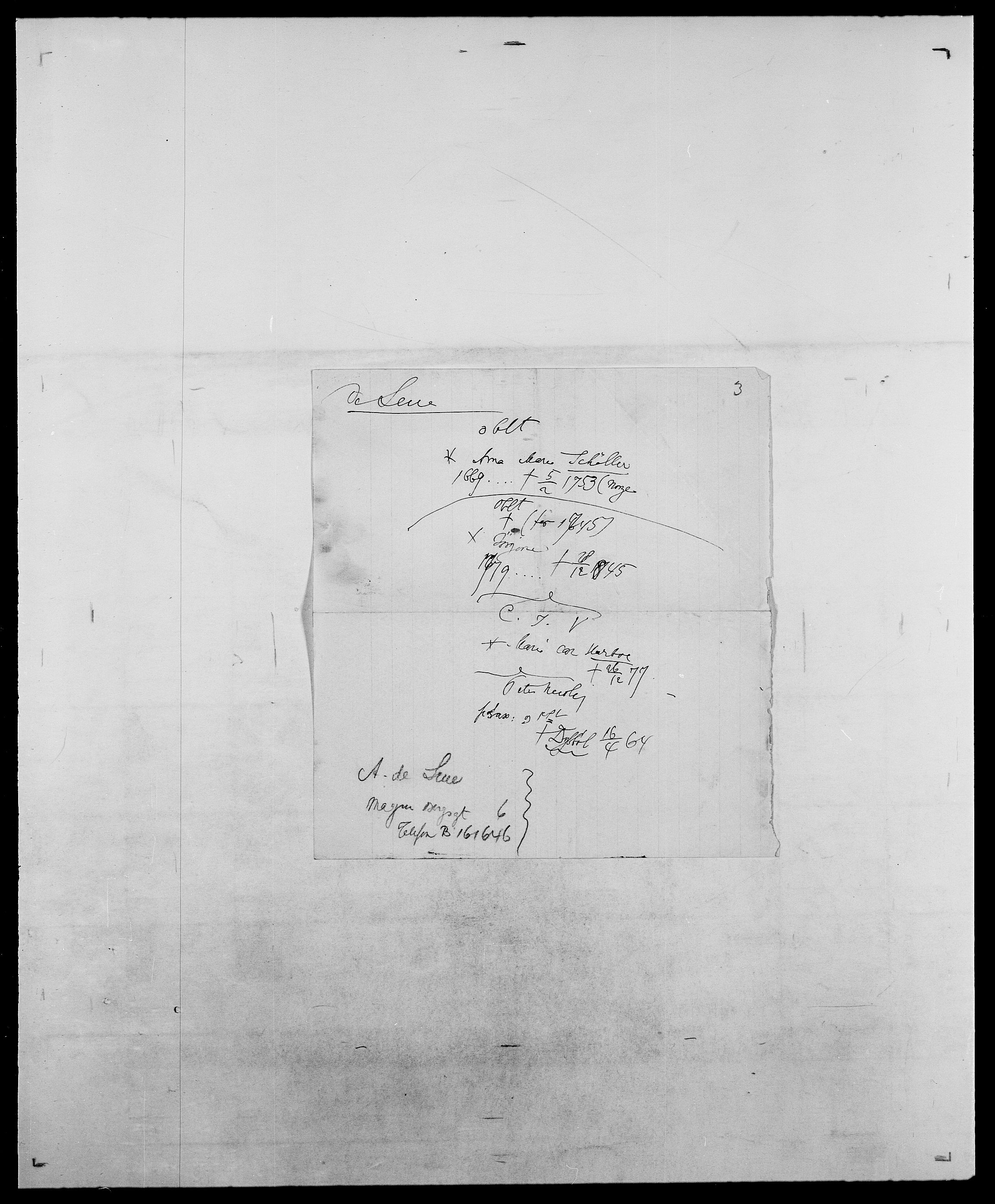 Delgobe, Charles Antoine - samling, AV/SAO-PAO-0038/D/Da/L0035: Schnabel - sjetman, p. 732