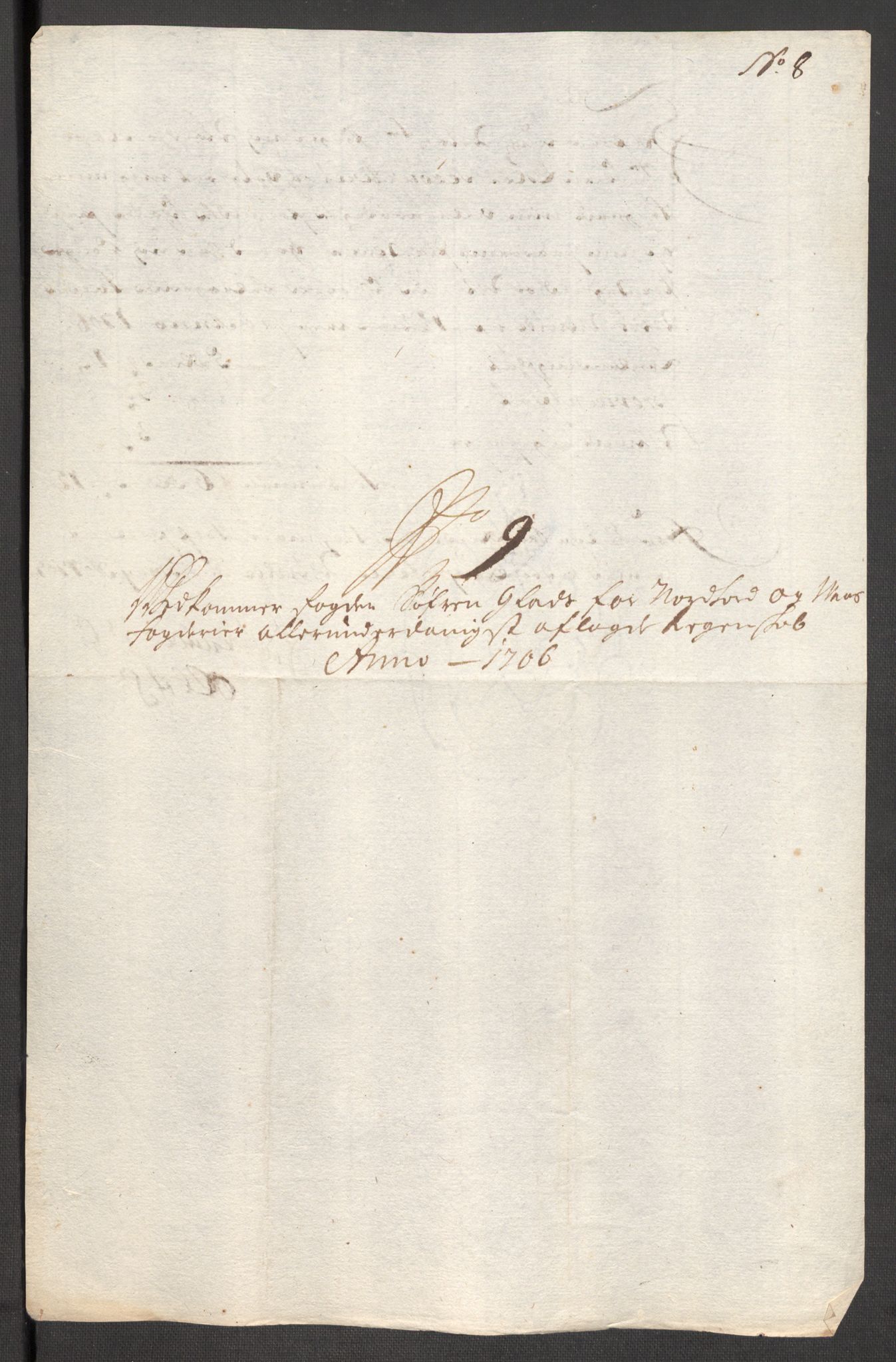 Rentekammeret inntil 1814, Reviderte regnskaper, Fogderegnskap, RA/EA-4092/R51/L3188: Fogderegnskap Nordhordland og Voss, 1706-1707, p. 38