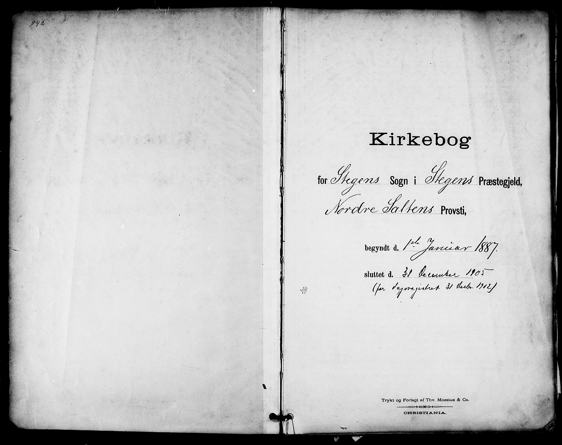 Ministerialprotokoller, klokkerbøker og fødselsregistre - Nordland, SAT/A-1459/855/L0803: Parish register (official) no. 855A11, 1887-1905