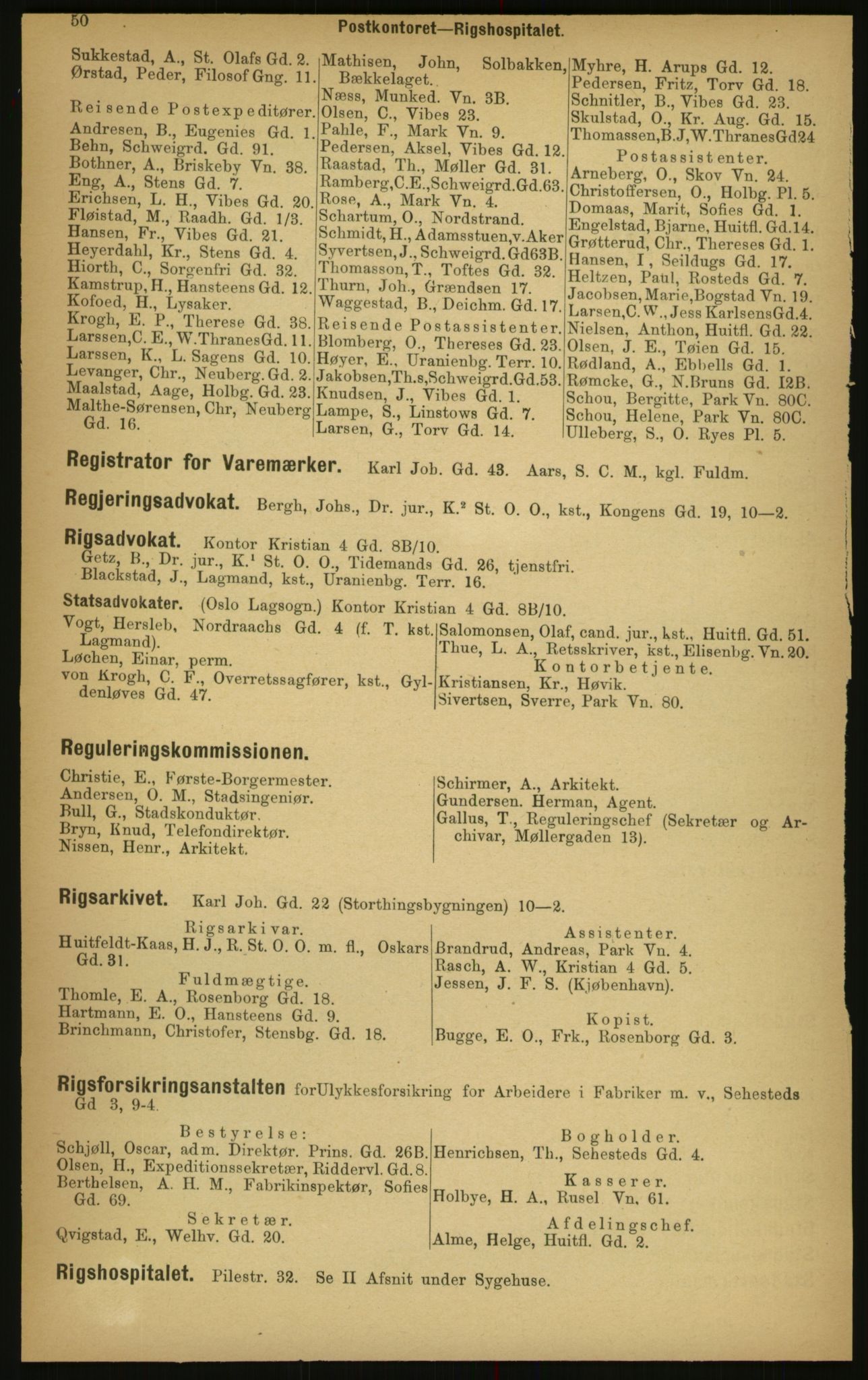 Kristiania/Oslo adressebok, PUBL/-, 1897, p. 50
