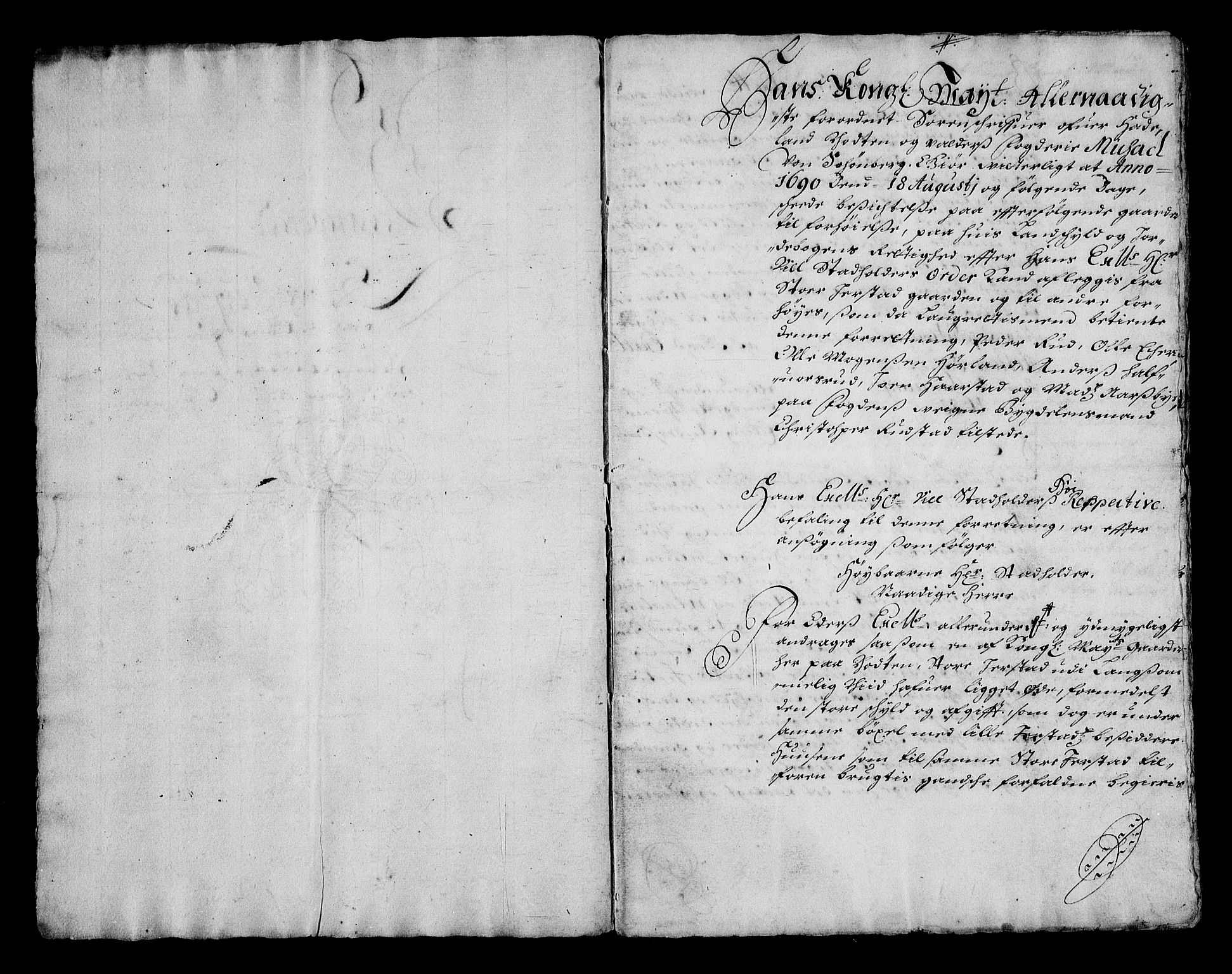 Stattholderembetet 1572-1771, RA/EA-2870/Af/L0004: Avskrifter av vedlegg til originale supplikker, nummerert i samsvar med supplikkbøkene, 1691-1694, p. 25