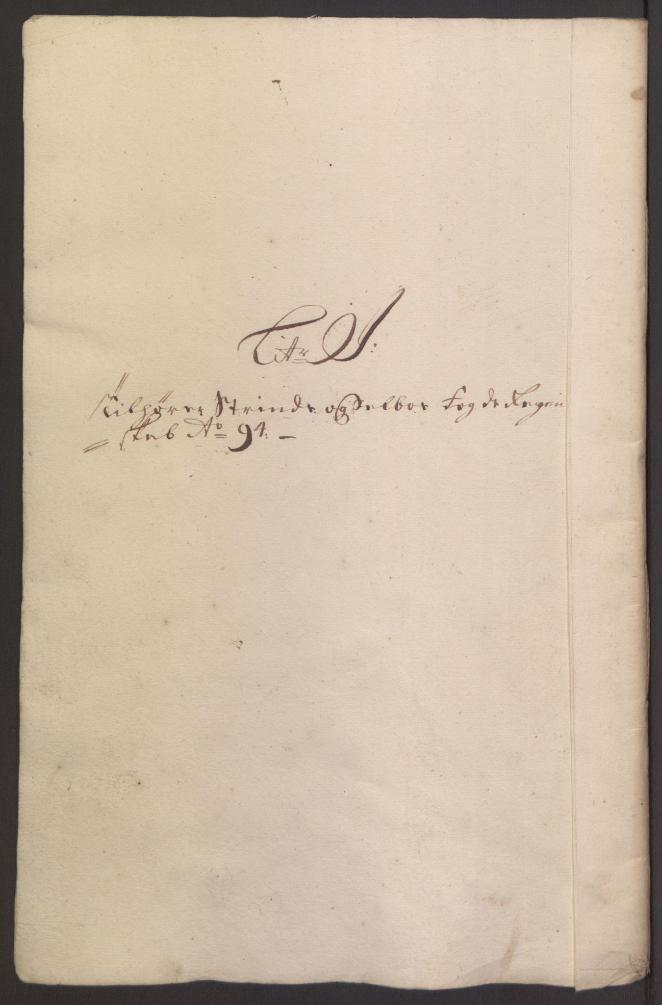 Rentekammeret inntil 1814, Reviderte regnskaper, Fogderegnskap, RA/EA-4092/R61/L4104: Fogderegnskap Strinda og Selbu, 1693-1694, p. 267