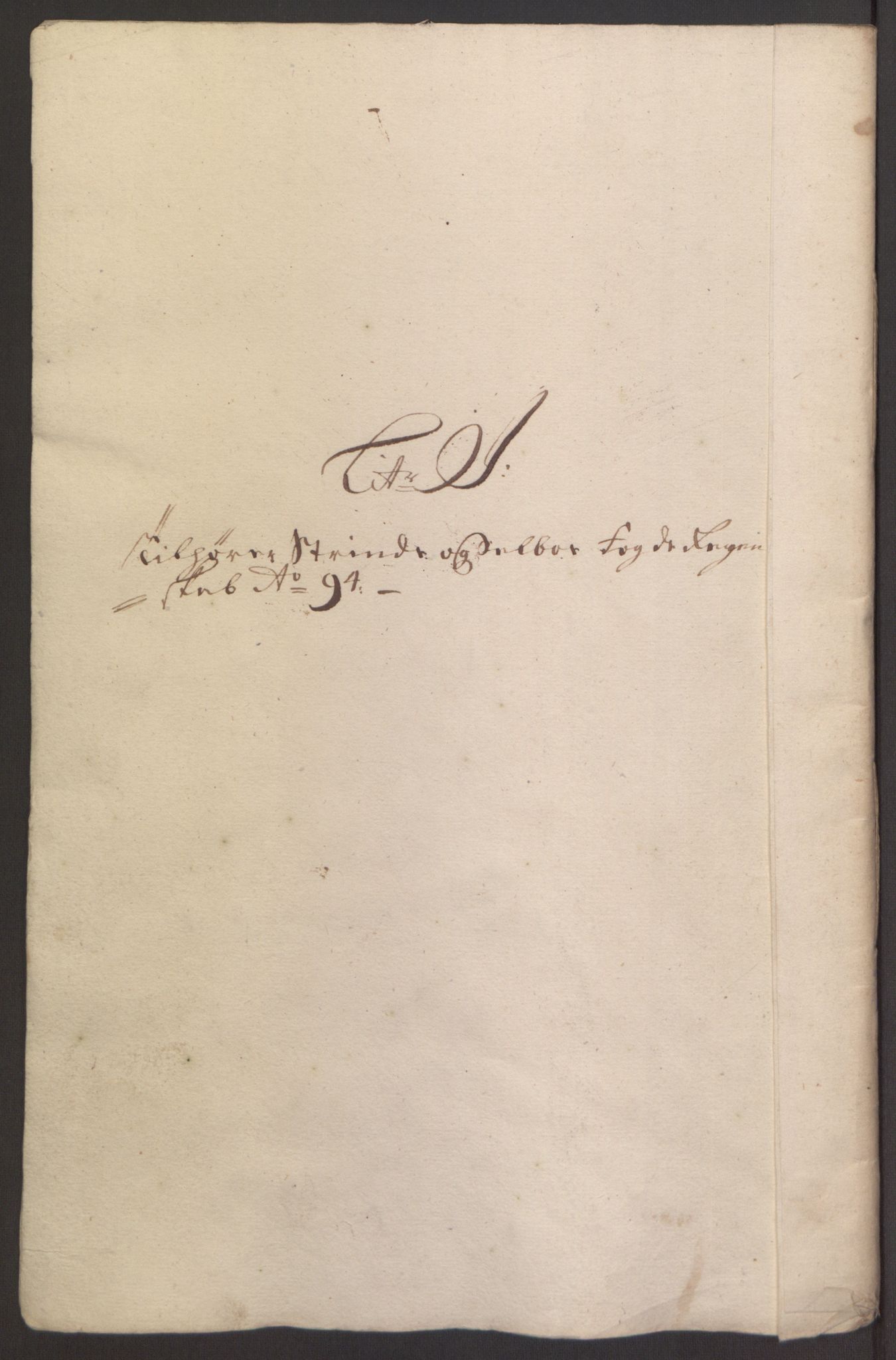 Rentekammeret inntil 1814, Reviderte regnskaper, Fogderegnskap, AV/RA-EA-4092/R61/L4104: Fogderegnskap Strinda og Selbu, 1693-1694, p. 267