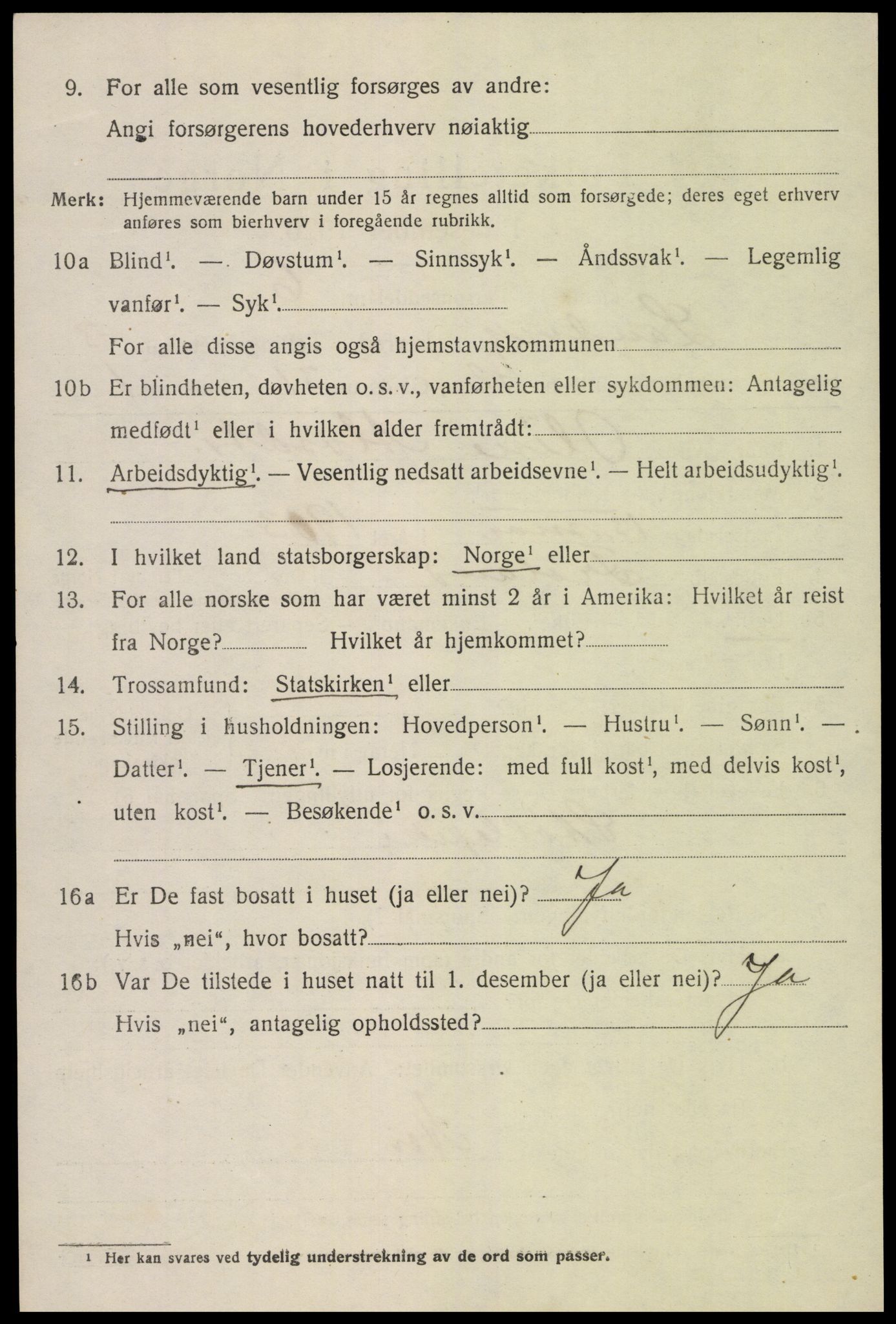 SAK, 1920 census for Landvik, 1920, p. 3317