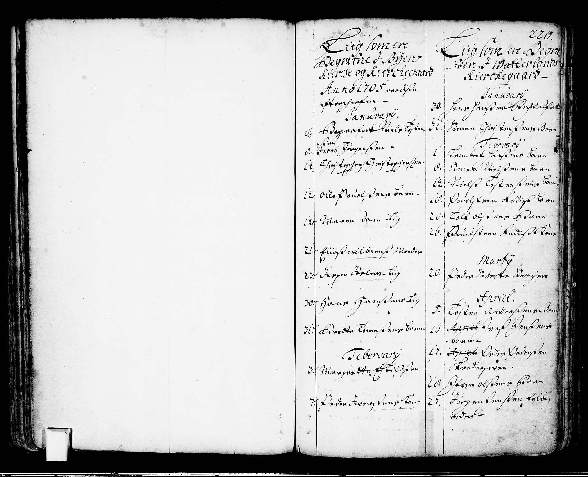 Oslo domkirke Kirkebøker, AV/SAO-A-10752/F/Fa/L0002: Parish register (official) no. 2, 1705-1730, p. 220