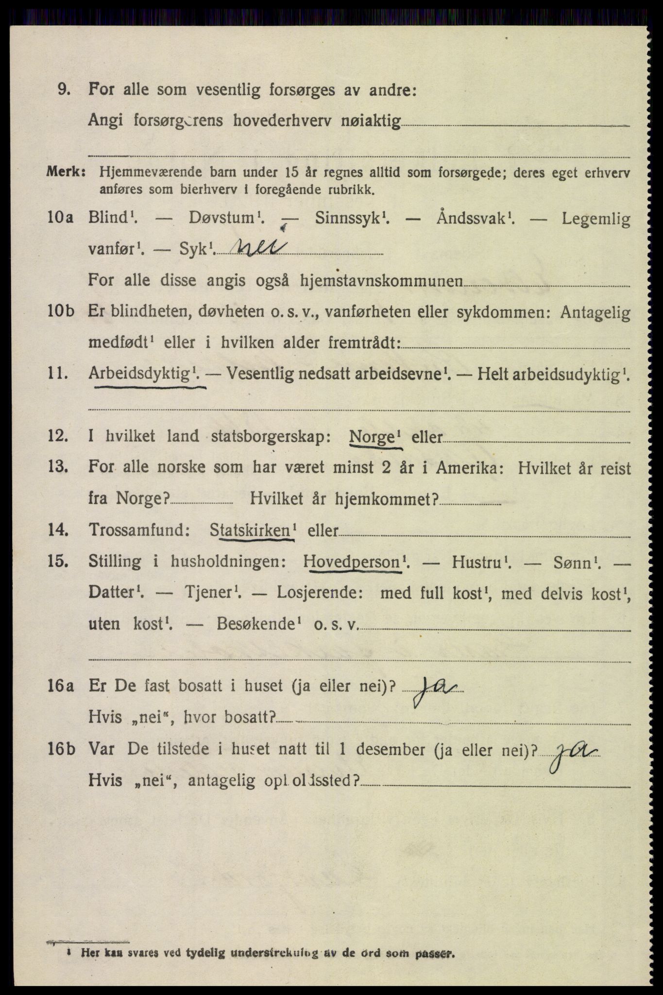 SAH, 1920 census for Elverum, 1920, p. 15561