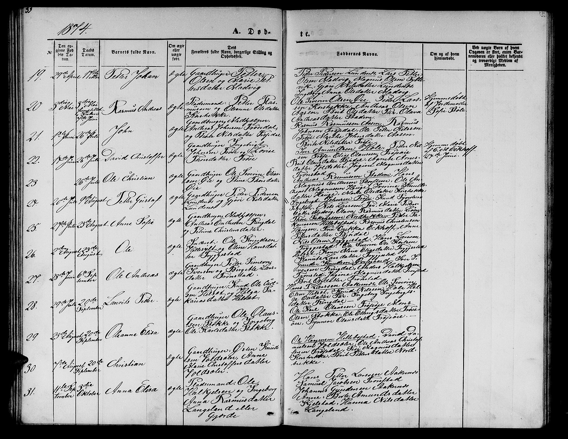 Ministerialprotokoller, klokkerbøker og fødselsregistre - Møre og Romsdal, SAT/A-1454/517/L0229: Parish register (copy) no. 517C02, 1864-1879, p. 33