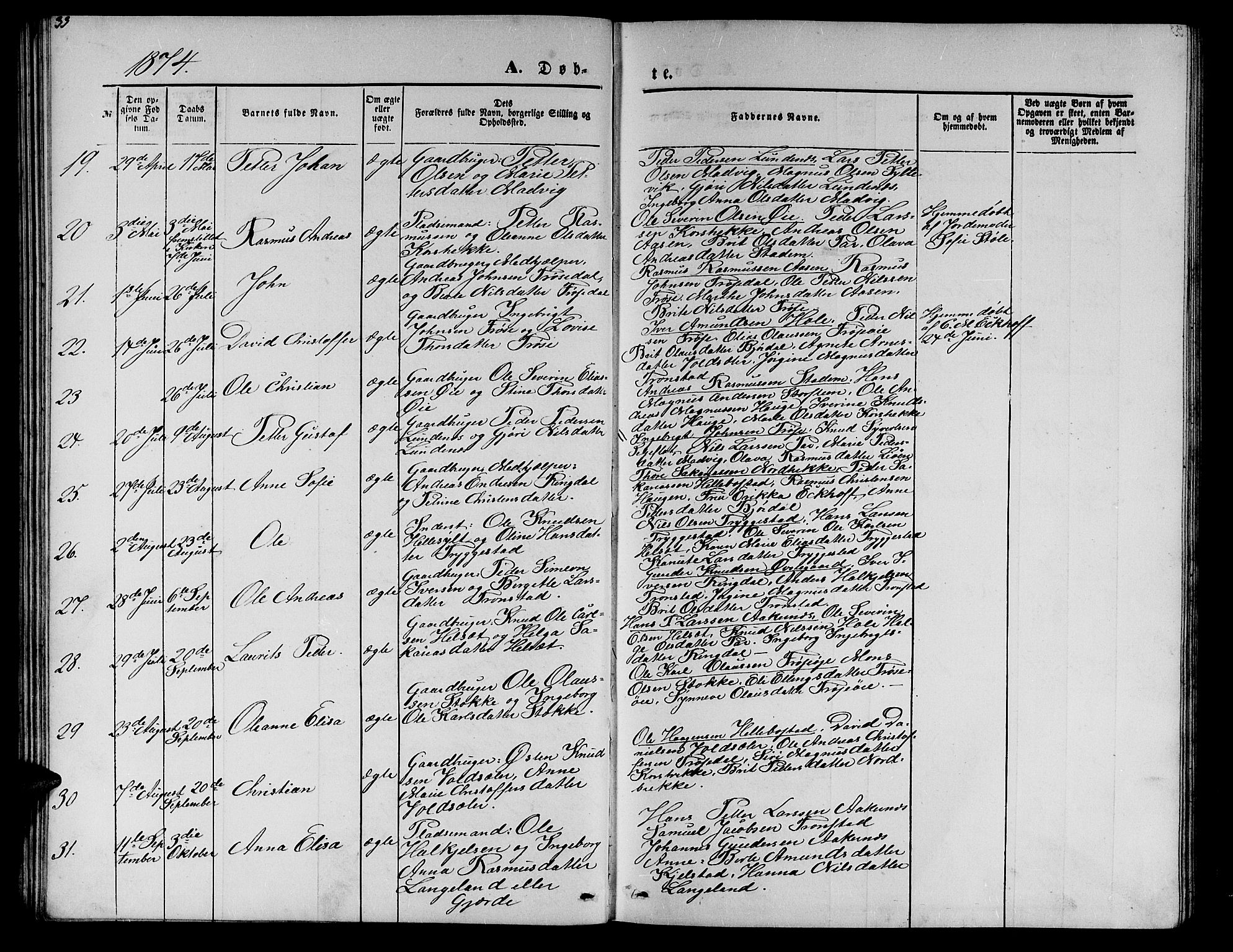 Ministerialprotokoller, klokkerbøker og fødselsregistre - Møre og Romsdal, AV/SAT-A-1454/517/L0229: Parish register (copy) no. 517C02, 1864-1879, p. 33