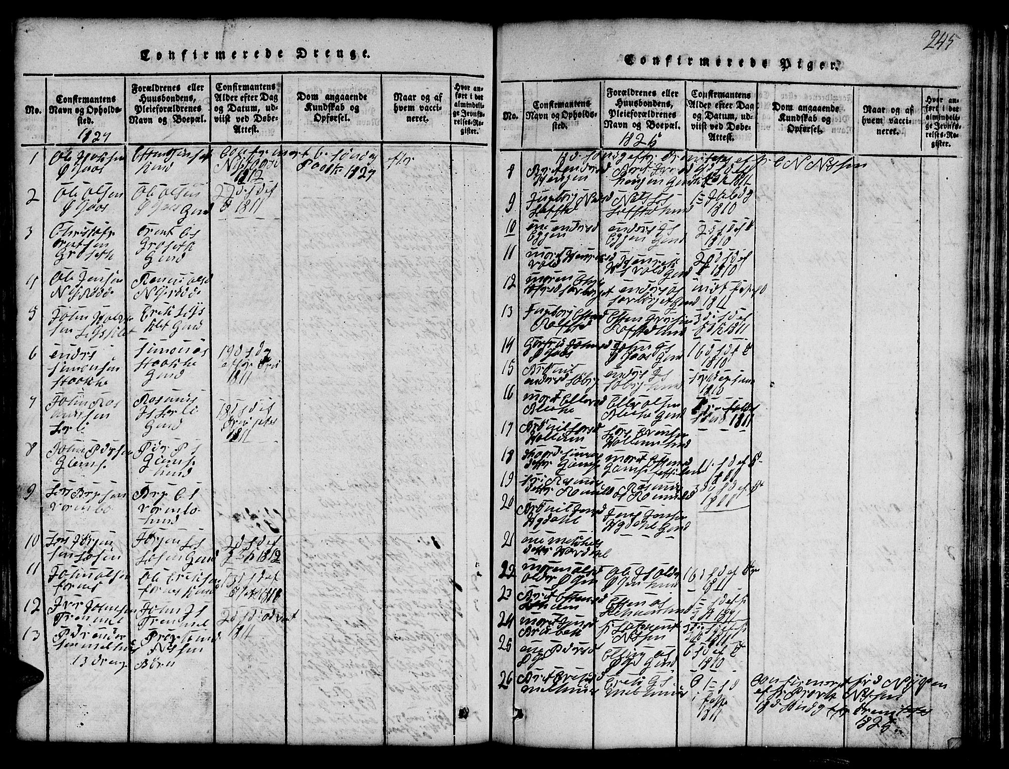 Ministerialprotokoller, klokkerbøker og fødselsregistre - Sør-Trøndelag, SAT/A-1456/691/L1092: Parish register (copy) no. 691C03, 1816-1852, p. 245