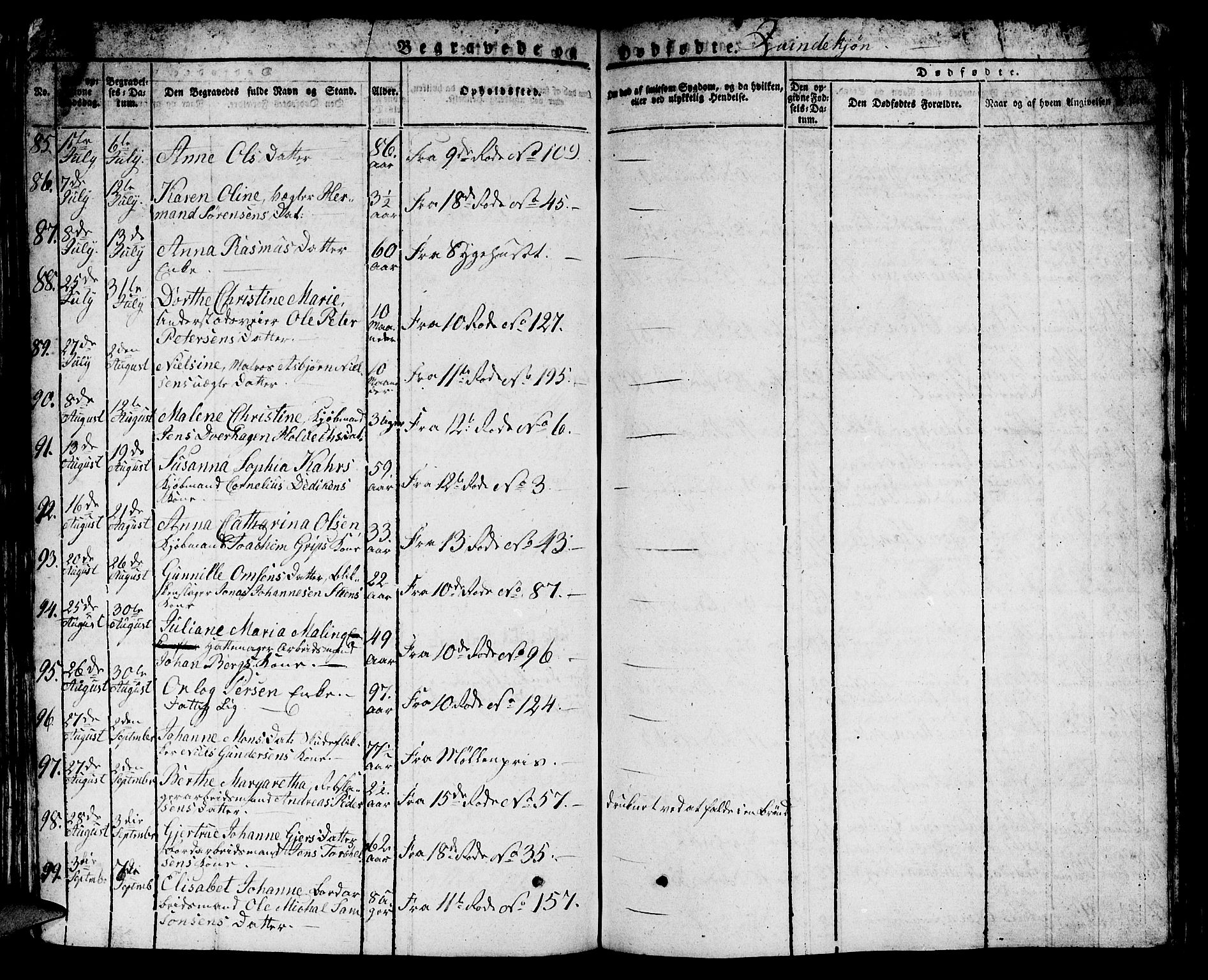 Domkirken sokneprestembete, SAB/A-74801/H/Hab/L0002: Parish register (copy) no. A 2, 1821-1839, p. 493