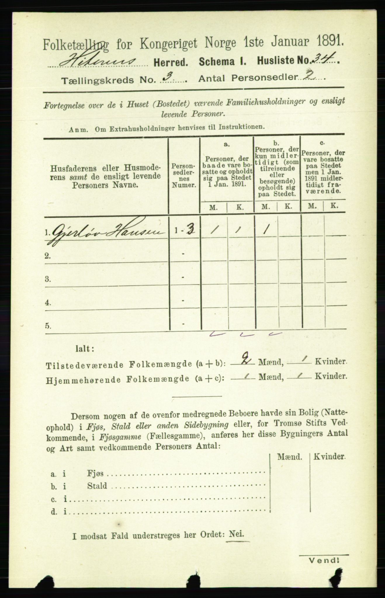 RA, 1891 census for 1617 Hitra, 1891, p. 473