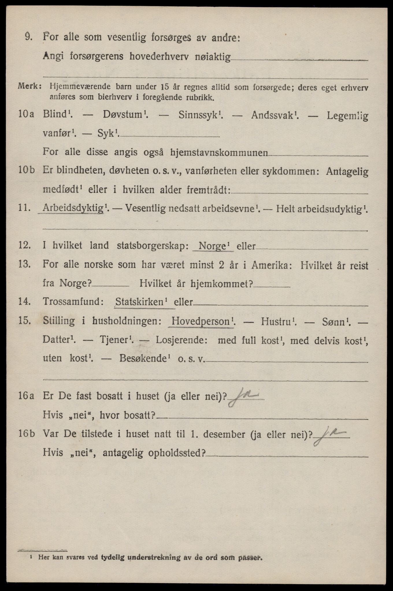 SAST, 1920 census for Håland, 1920, p. 8110