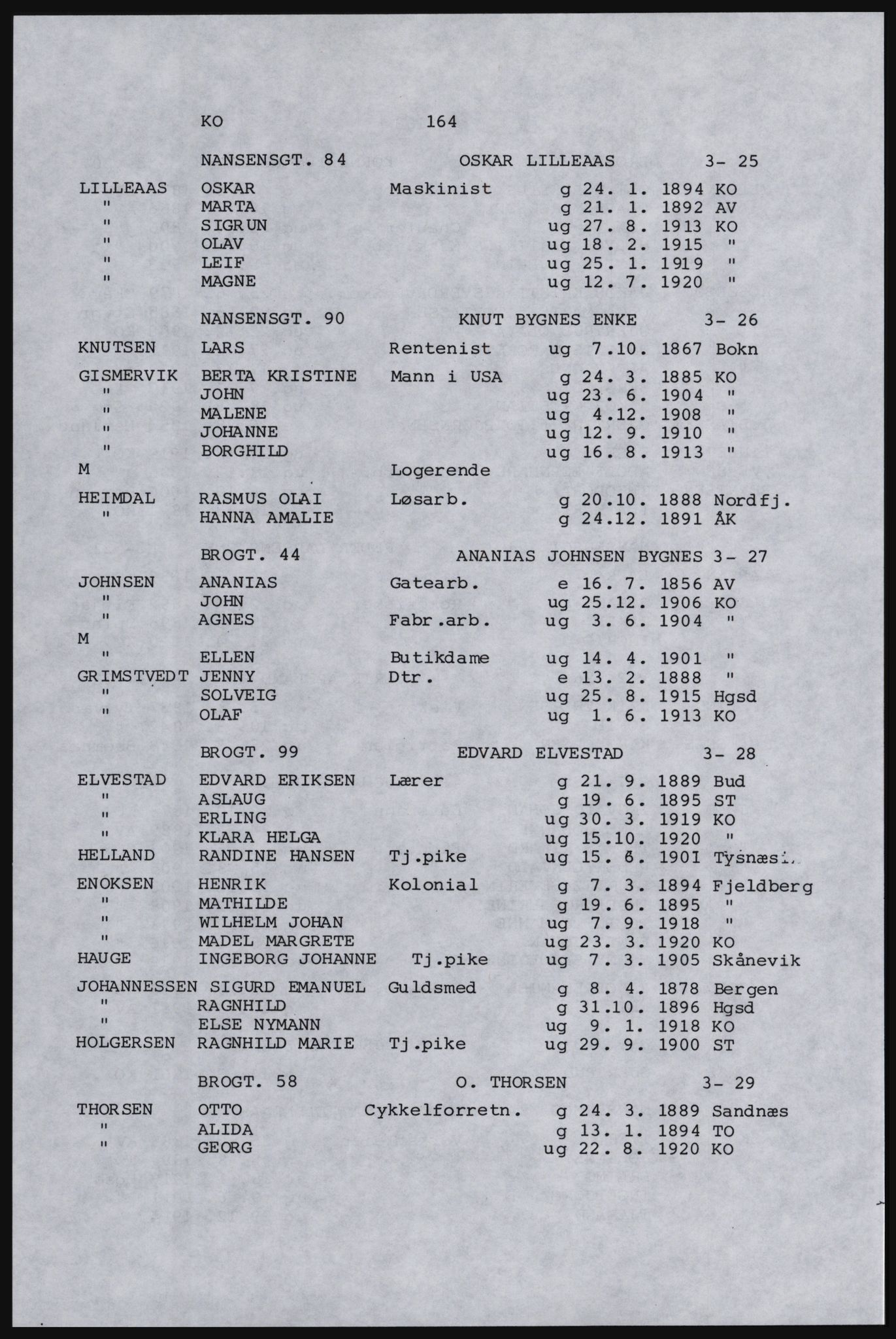 SAST, Copy of 1920 census for Karmøy, 1920, p. 180