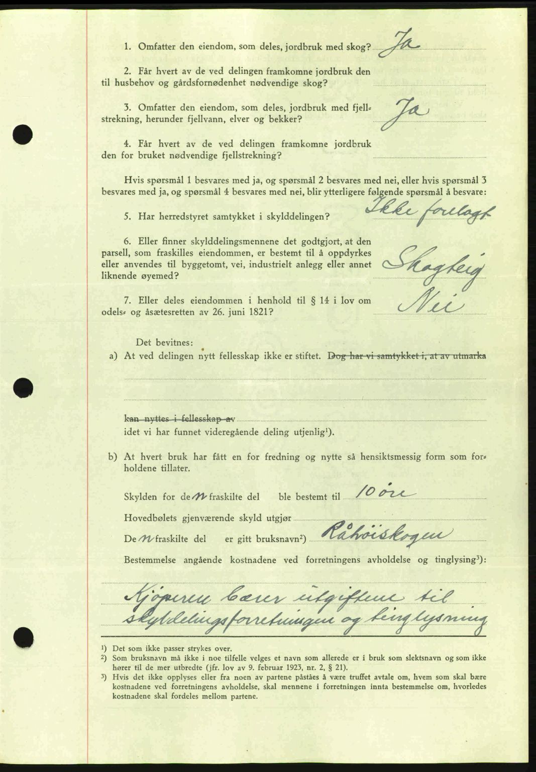 Romsdal sorenskriveri, AV/SAT-A-4149/1/2/2C: Mortgage book no. A15, 1943-1944, Diary no: : 2035/1943