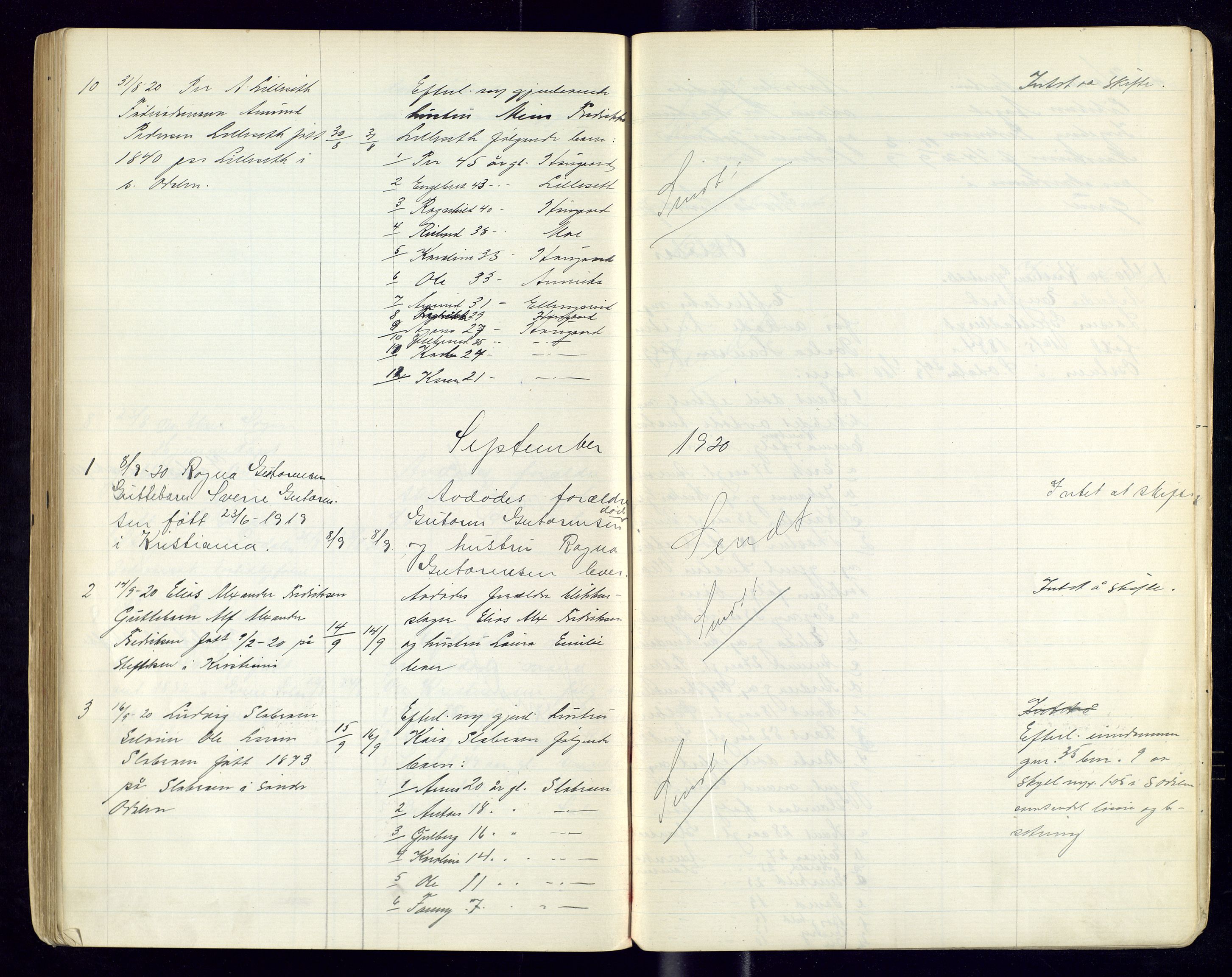 Sør-Odal lensmannskontor, AV/SAH-LHS-022/H/Hb/L0002/0002: Protokoller over anmeldte dødsfall / Protokoll over anmeldte dødsfall, 1915-1921