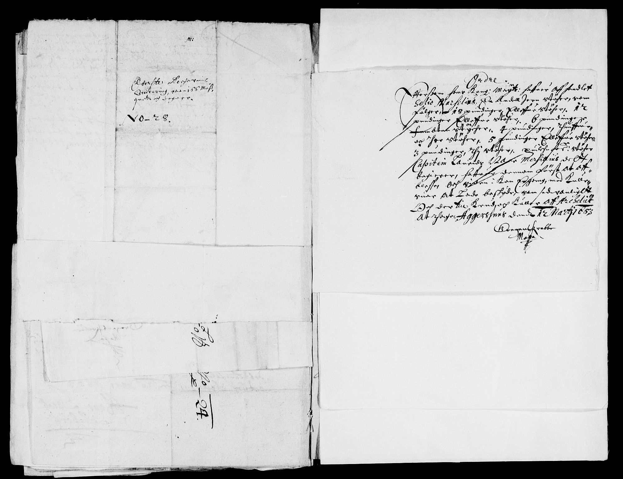 Rentekammeret inntil 1814, Reviderte regnskaper, Lensregnskaper, RA/EA-5023/R/Rb/Rba/L0214: Akershus len, 1651-1653