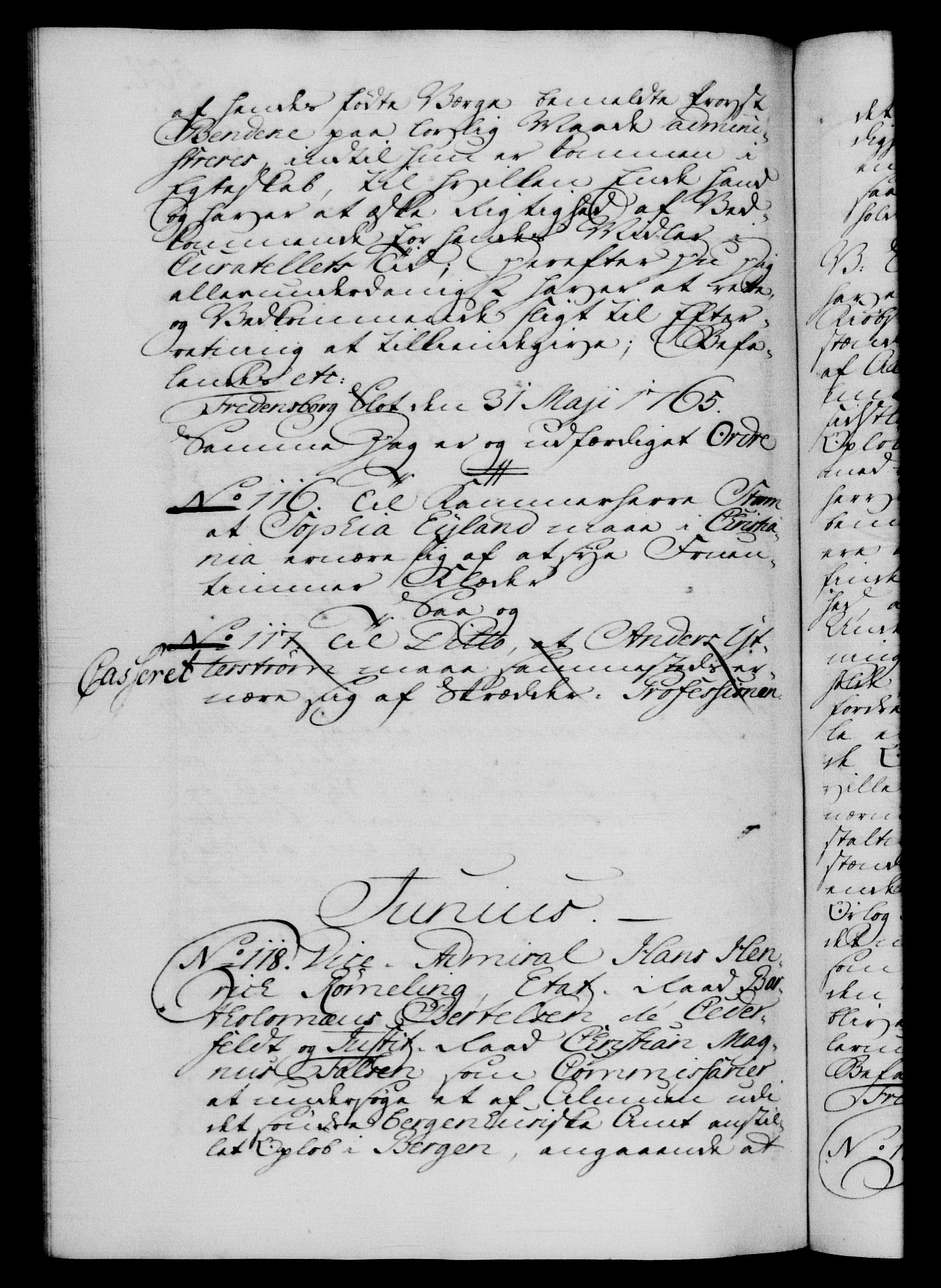Danske Kanselli 1572-1799, RA/EA-3023/F/Fc/Fca/Fcab/L0037: Norske tegnelser, 1762-1766, p. 504b