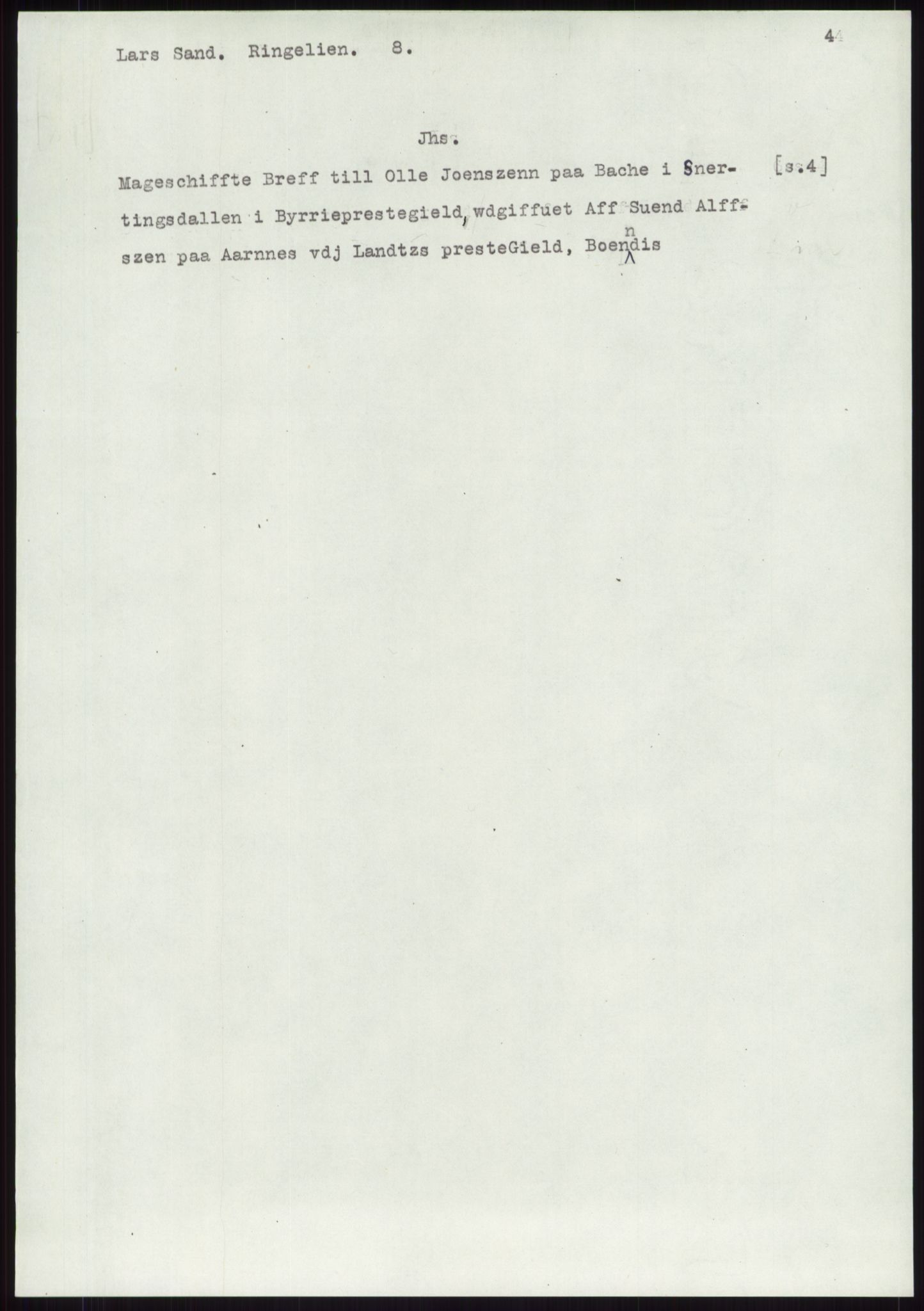 Samlinger til kildeutgivelse, Diplomavskriftsamlingen, RA/EA-4053/H/Ha, p. 3354