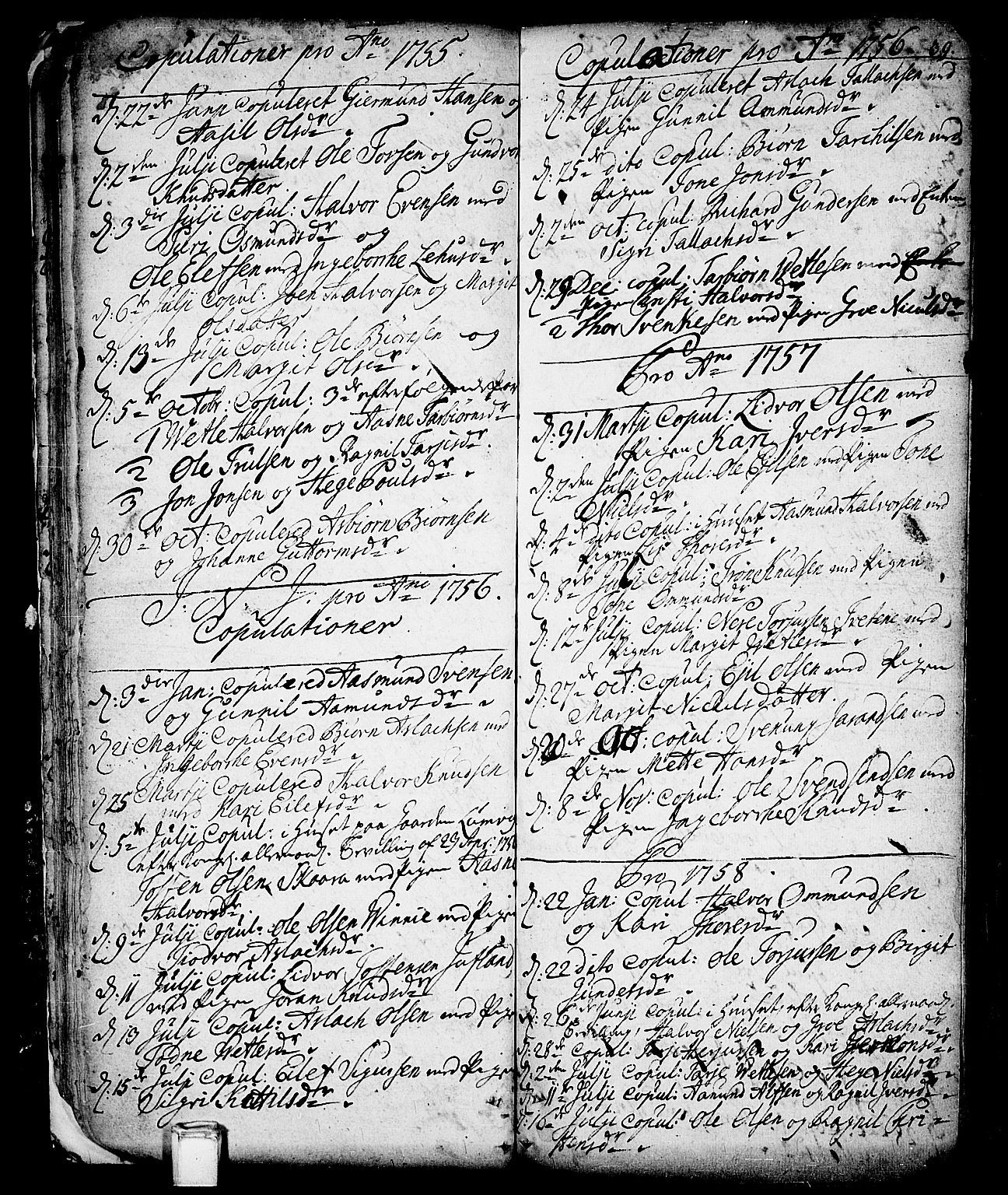 Vinje kirkebøker, AV/SAKO-A-312/F/Fa/L0001: Parish register (official) no. I 1, 1717-1766, p. 39