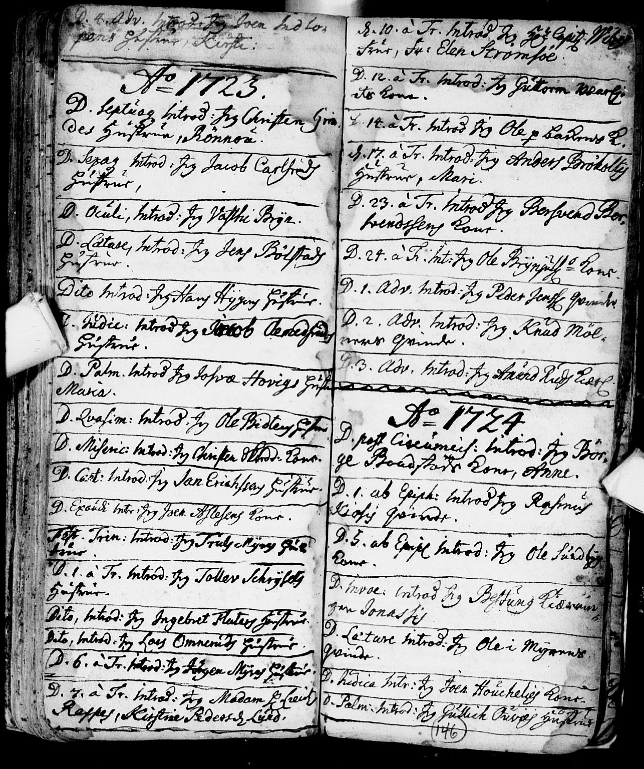 Røyken kirkebøker, AV/SAKO-A-241/F/Fa/L0001: Parish register (official) no. 1, 1701-1730, p. 146