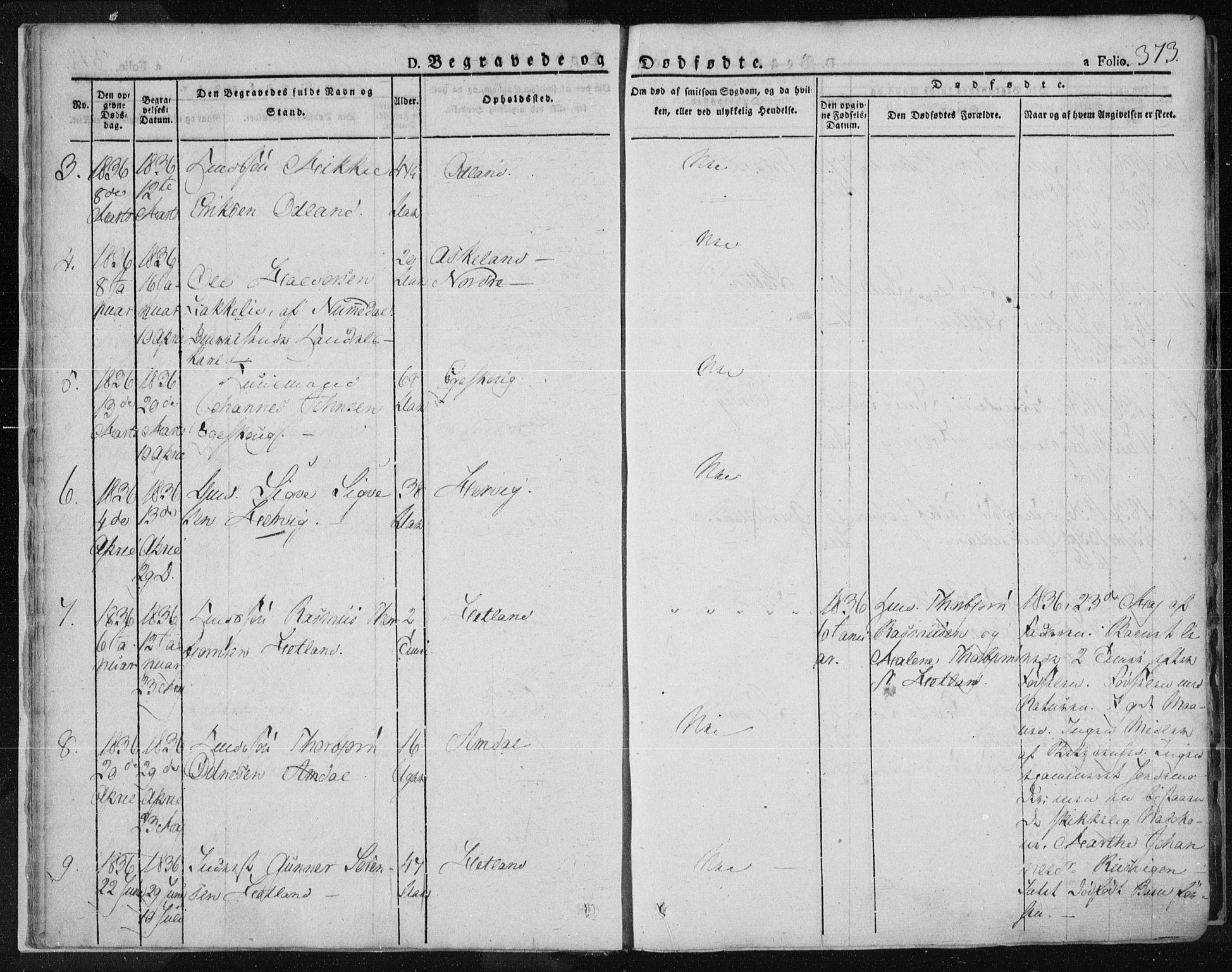 Tysvær sokneprestkontor, SAST/A -101864/H/Ha/Haa/L0001: Parish register (official) no. A 1.2, 1831-1856, p. 373