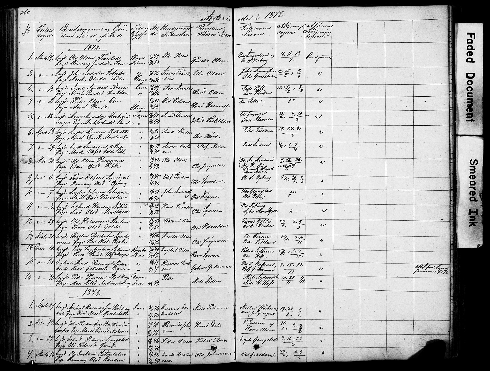 Lom prestekontor, SAH/PREST-070/L/L0012: Parish register (copy) no. 12, 1845-1873, p. 360-361