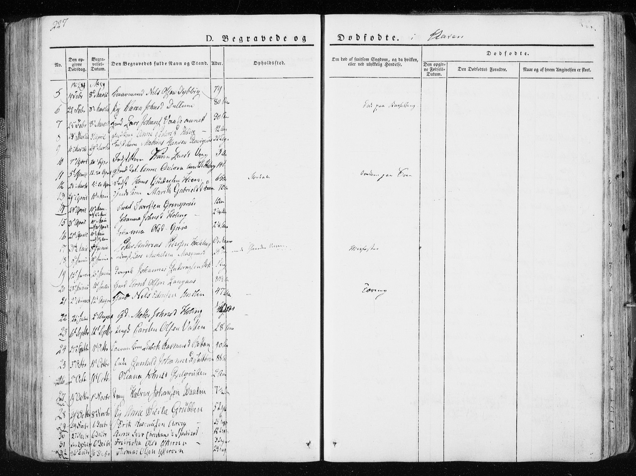 Ministerialprotokoller, klokkerbøker og fødselsregistre - Nord-Trøndelag, SAT/A-1458/713/L0114: Parish register (official) no. 713A05, 1827-1839, p. 227