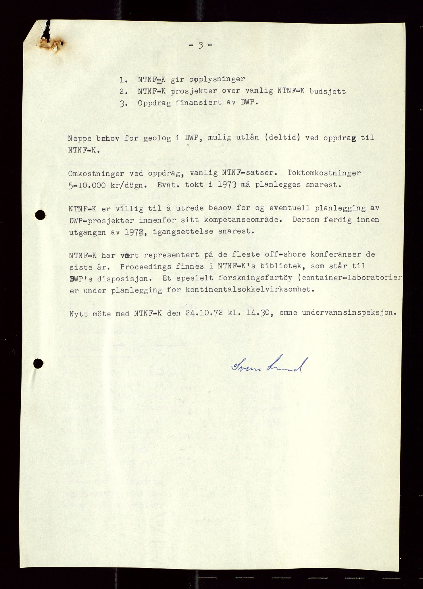 Industridepartementet, Oljekontoret, AV/SAST-A-101348/Di/L0003: DWP, møtereferater, 1972-1974, p. 131