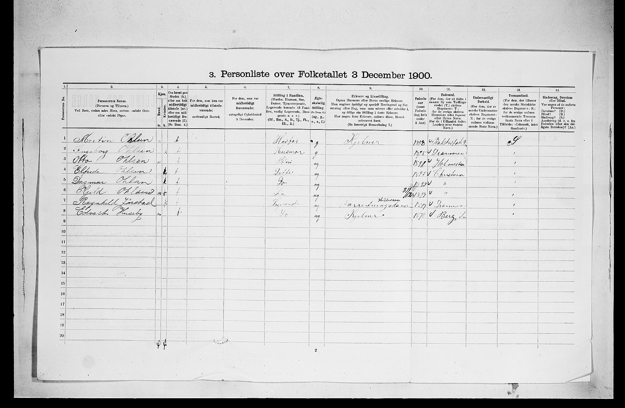 SAO, 1900 census for Kristiania, 1900, p. 14229