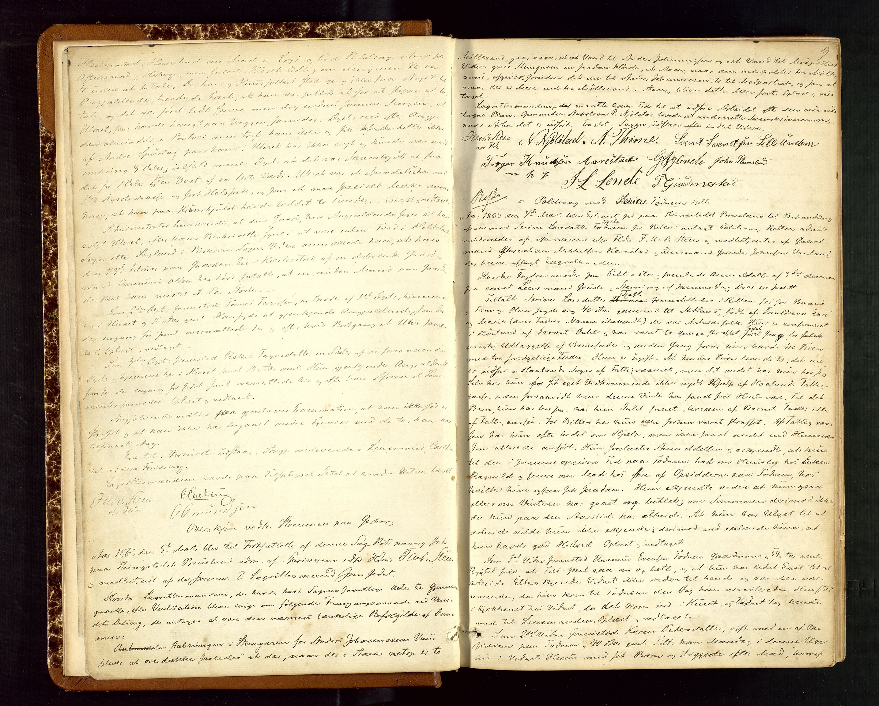 Jæren sorenskriveri, AV/SAST-A-100310/01/3/30/30BB/L0002: Ekstrarettsprotokoll 10, 1862-1872, p. 2b-3a
