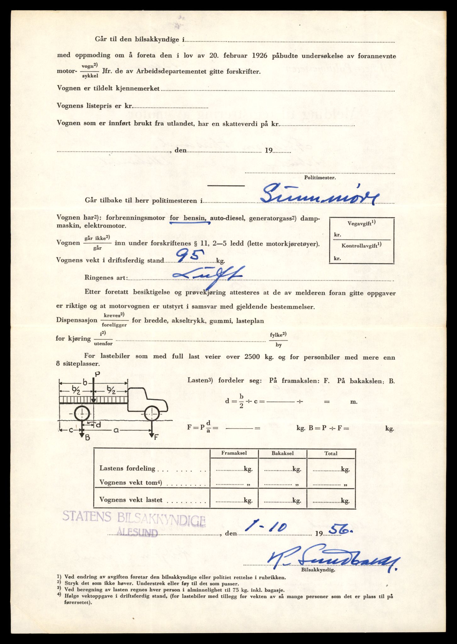 Møre og Romsdal vegkontor - Ålesund trafikkstasjon, AV/SAT-A-4099/F/Fe/L0040: Registreringskort for kjøretøy T 13531 - T 13709, 1927-1998, p. 644