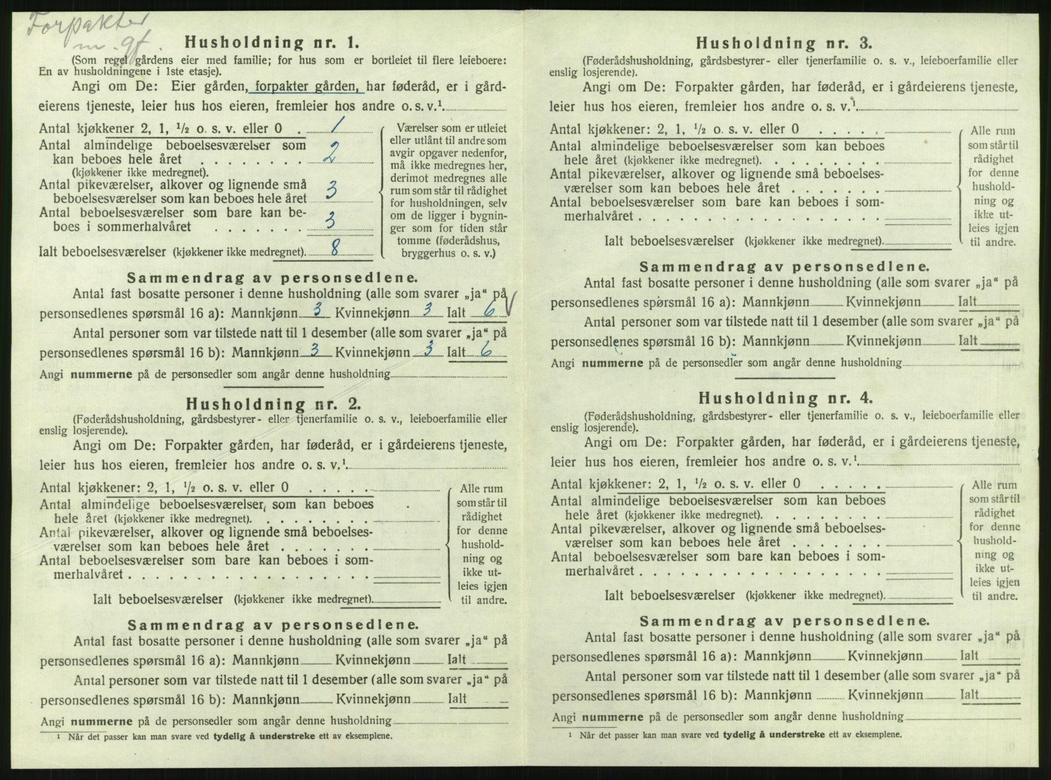 SAT, 1920 census for Korgen, 1920, p. 365