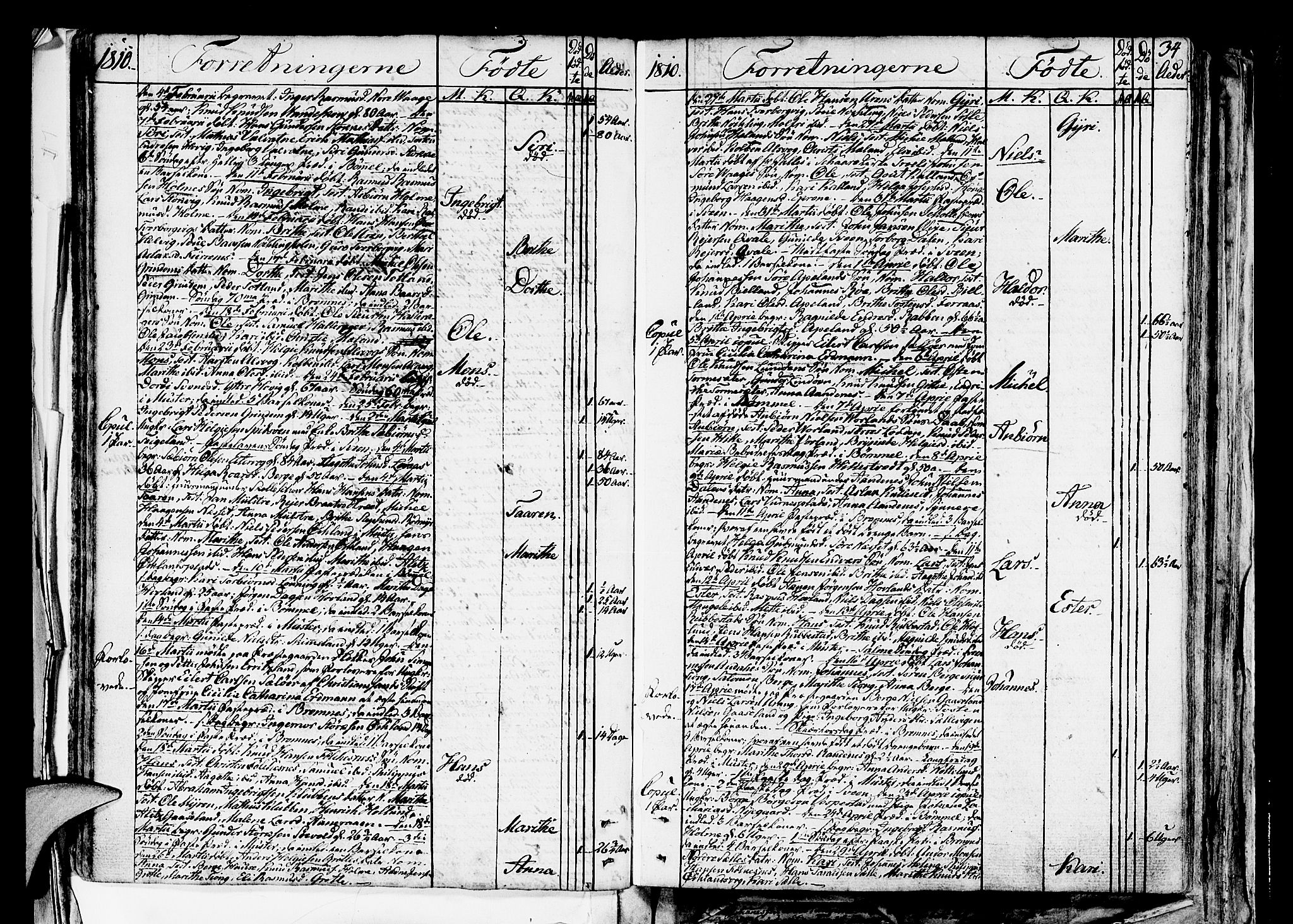 Finnås sokneprestembete, SAB/A-99925/H/Ha/Haa/Haaa/L0004: Parish register (official) no. A 4, 1804-1830, p. 34