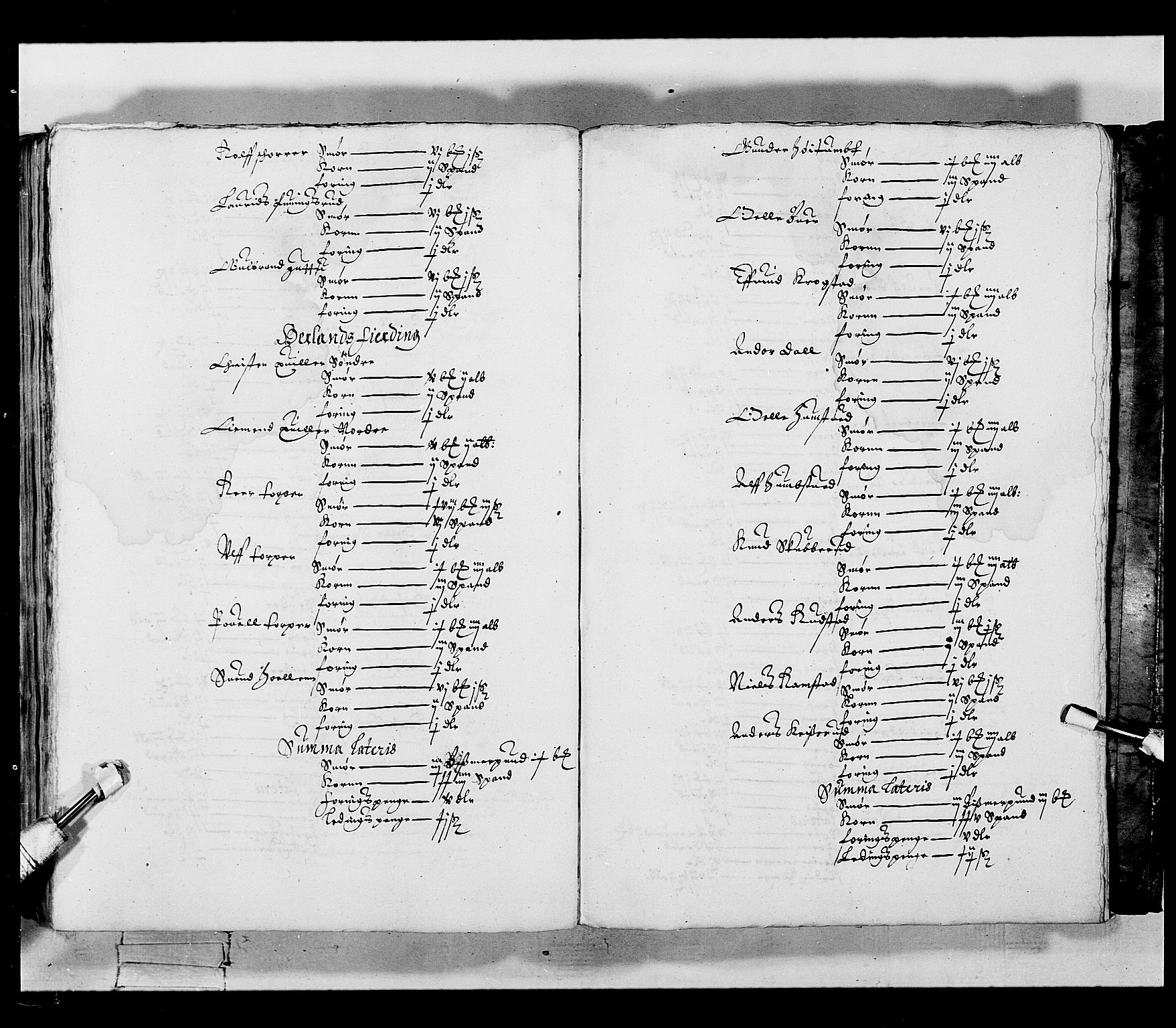 Stattholderembetet 1572-1771, AV/RA-EA-2870/Ek/L0019/0001: Jordebøker 1633-1658 / Jordebøker for Akershus len, 1642, p. 250