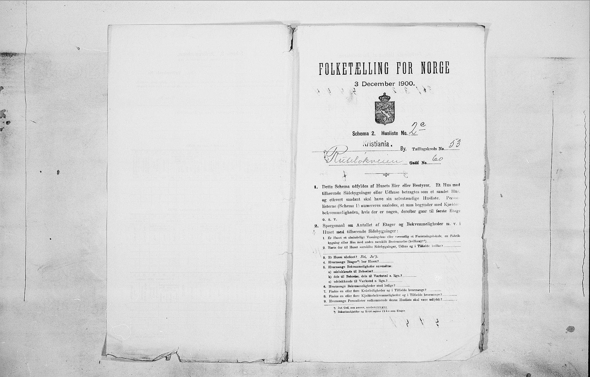 SAO, 1900 census for Kristiania, 1900, p. 77185